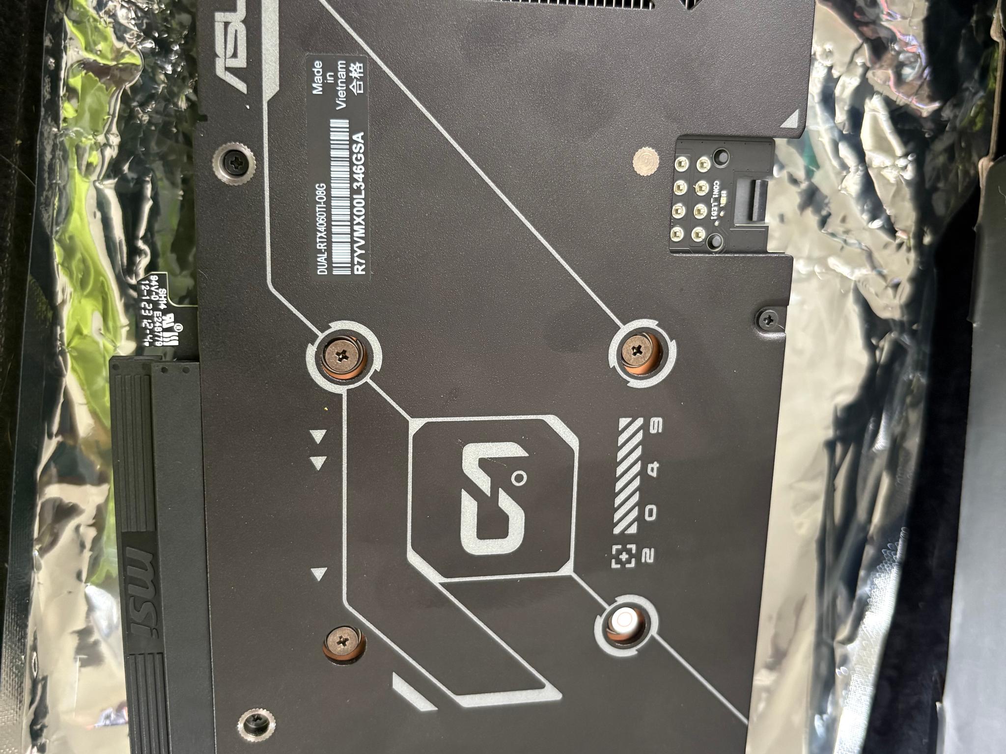 Asus Dual RTX 4060 TI 8gb