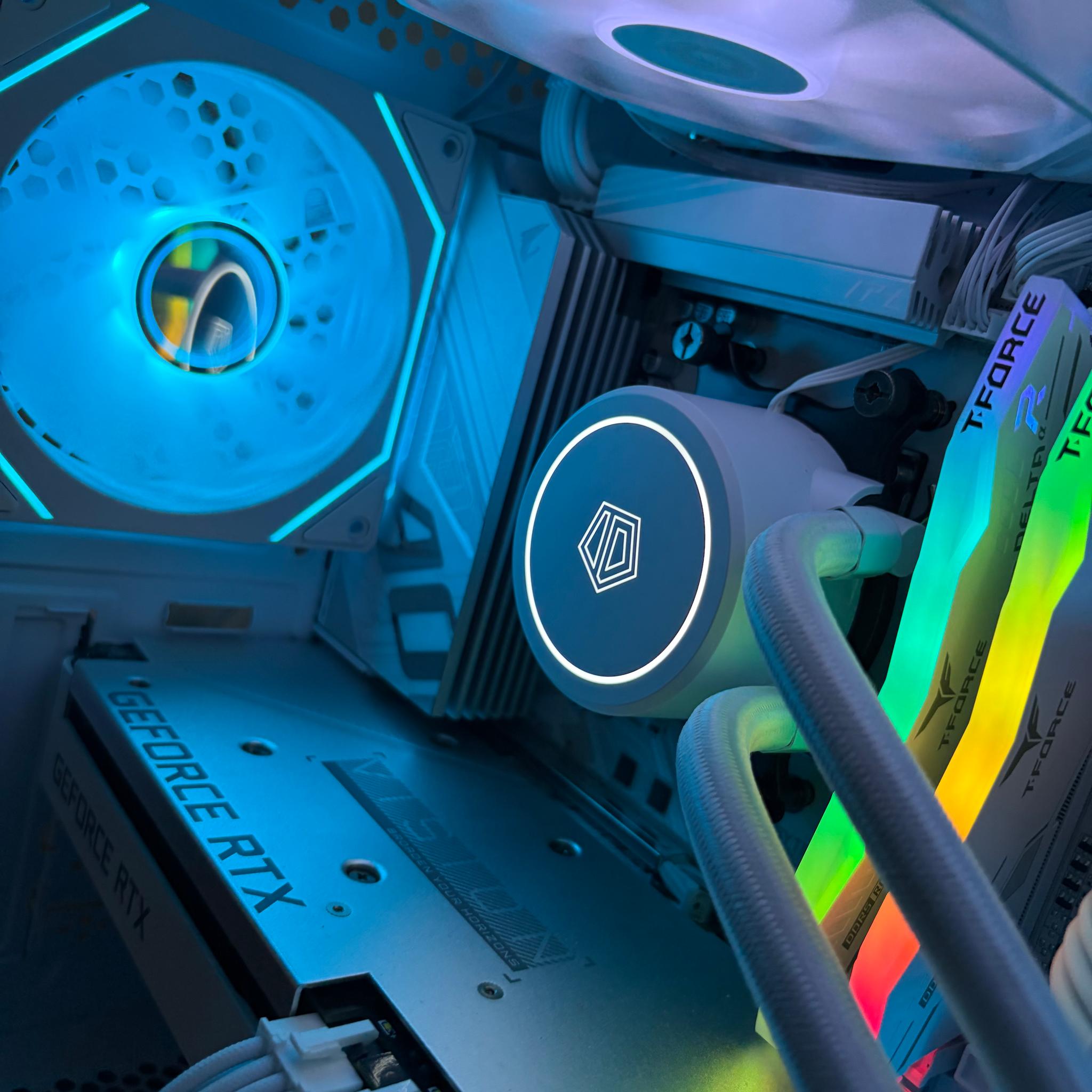 🤍 White Vision Build | Ryzen 5 7600 + RTX 3060 Ti Gaming PC 🤍