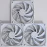 3x NZXT F120Q CL-2306 120mm Rifle Bearing White Fans
