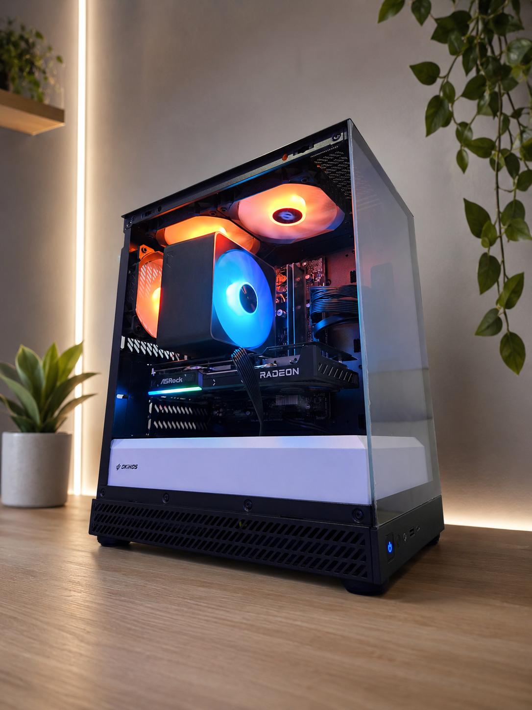 RX 9060 XT 16GB Gaming PC | 1440P Ready | i5 12400 | 16GB DDR5 | Aqua Uno | 2TB SSD | 750W Gold PSU