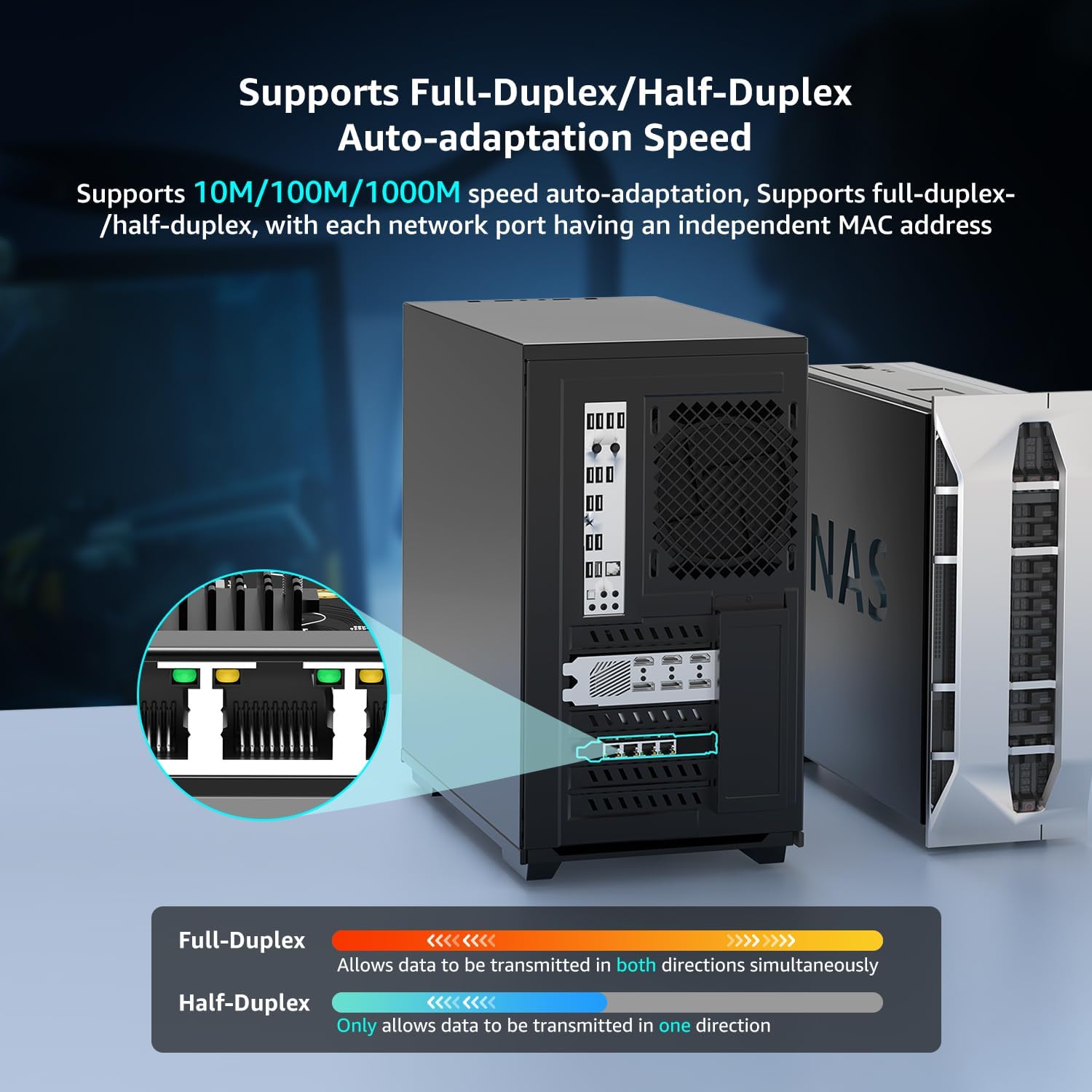 4 Port Gigabit Base-T Network Card Intel I350 Controller NICGIGA 4 Port 1G PCIe Ethernet Adapter NIC