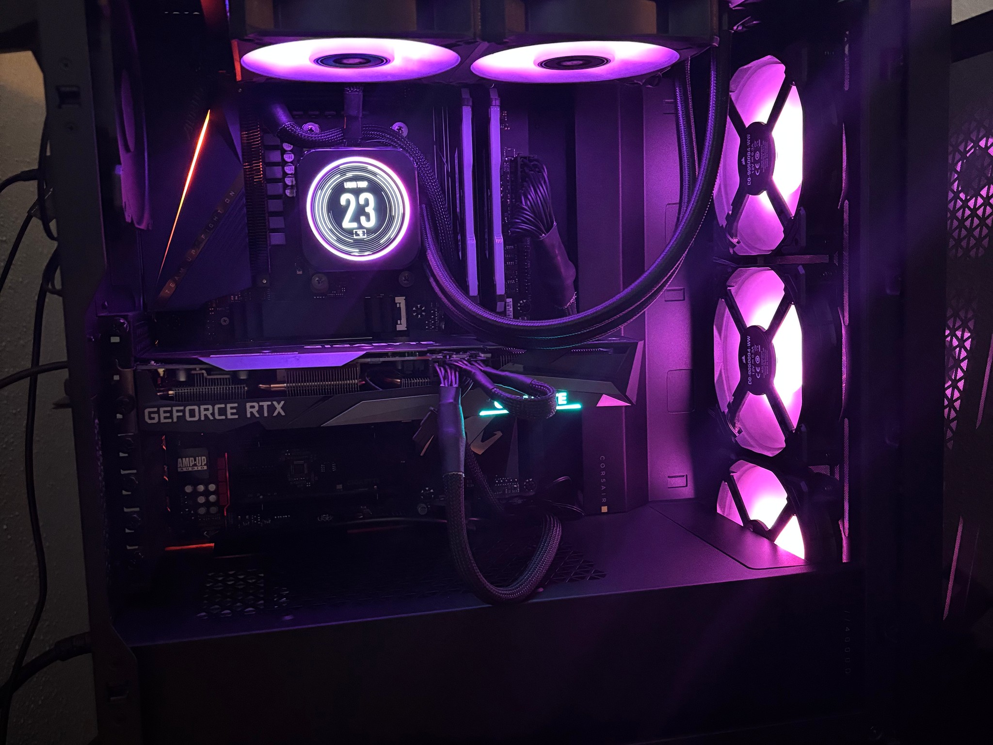 Black Gaming PC | Ryzen 5900x | RTX 3060 Ti | 32gb RAM | 1 TB SSD | LCD Cooling Screen