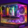 All White Gaming Computer | AMD Ryzen 5 | AMD RX 6600 | 16GB DDR4 | 1TB M.2