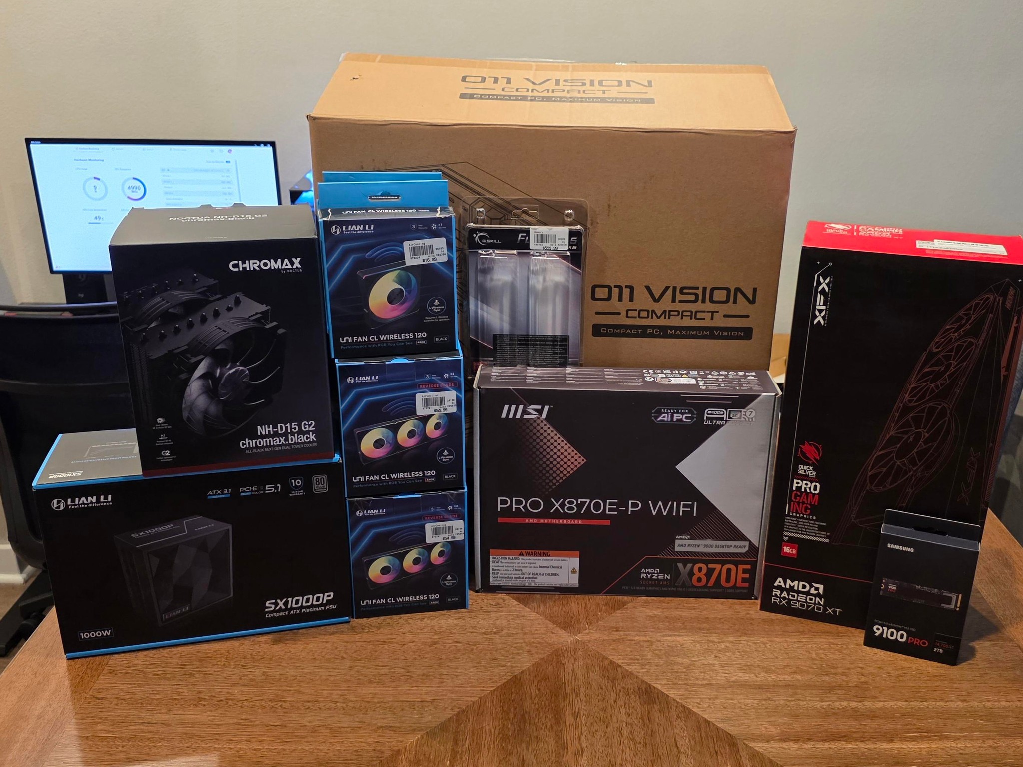 Radeon RX 9070 XT Custom Gaming PC - Ryzen 7 9800X3D, 32GB RAM