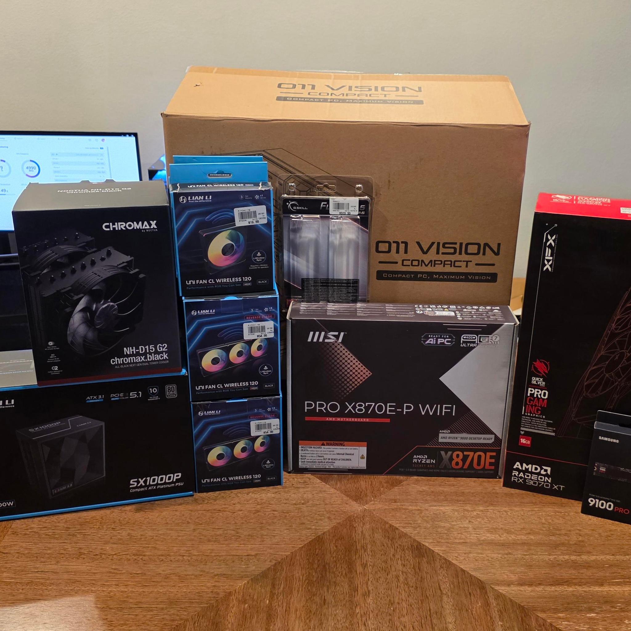 Radeon RX 9070 XT Custom Gaming PC - Ryzen 7 9800X3D, 32GB RAM
