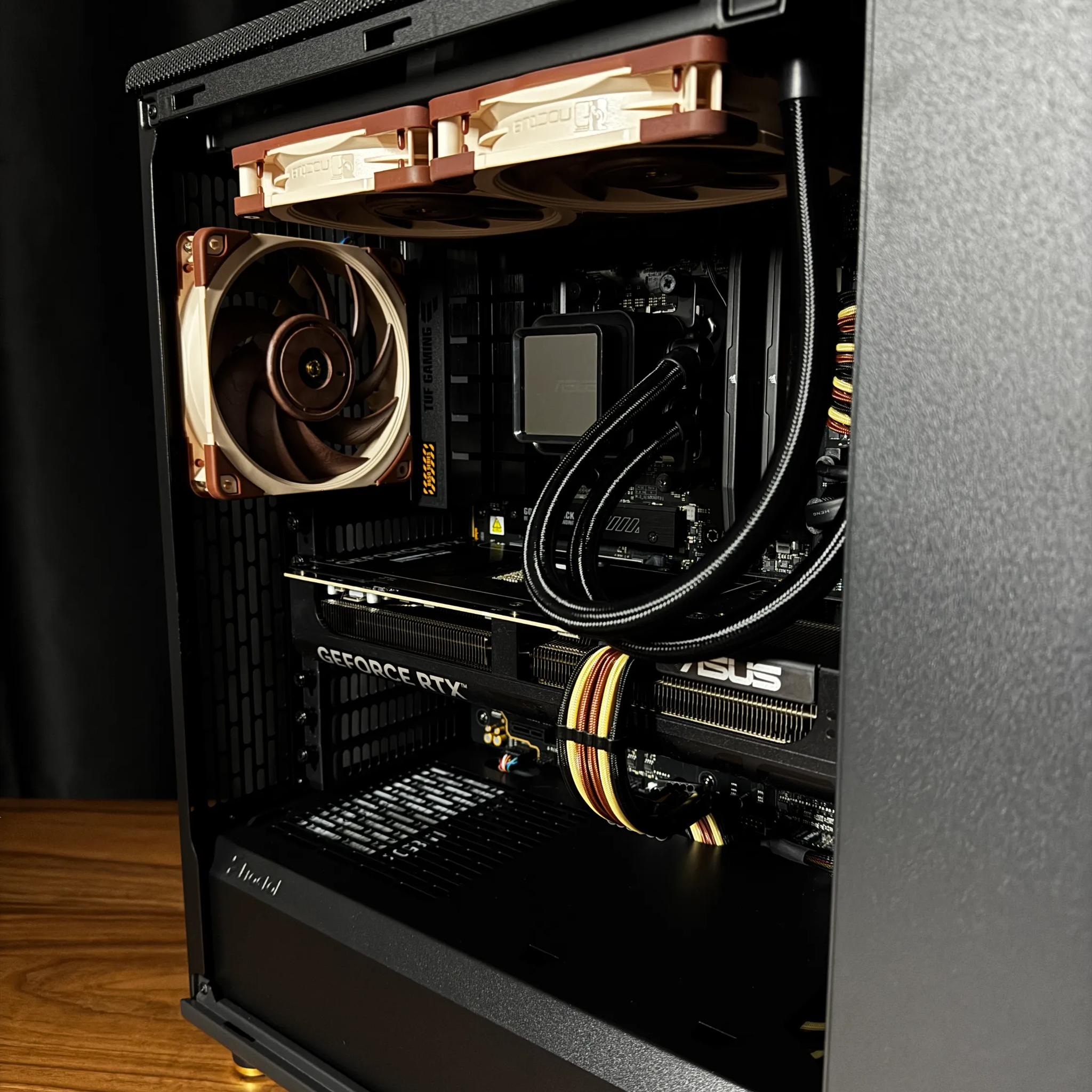 Wood Aesthetic Creator PC | ASUS RTX 5070 Ti | Ryzen 7800X3D | 32GB DDR5 | 2TB SSD