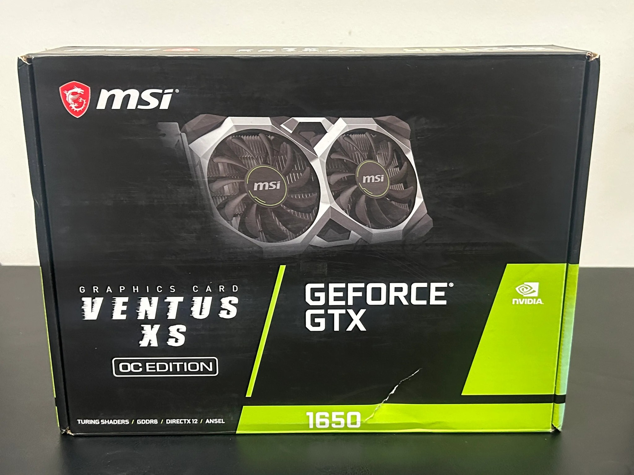 MSI NVIDIA GTX 1650 VENTUS OC EDITION 4GB GDRR6 GRAPHICS CARD WITH BOX!!