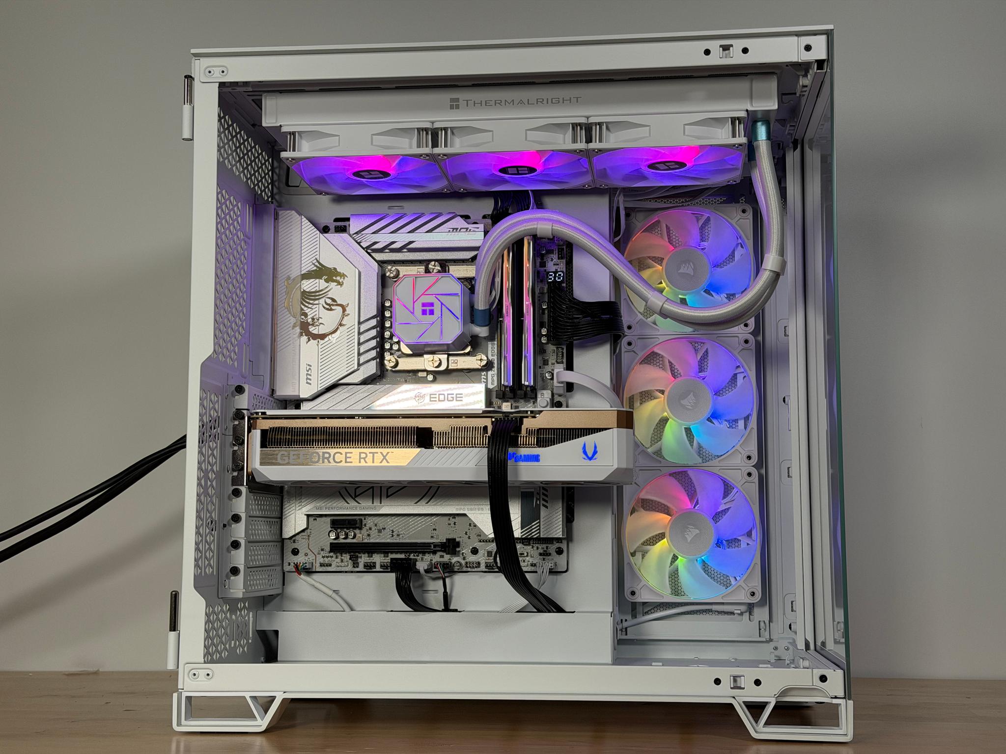 RTX 5070ti Intel Core Ultra 7 265kf All White Gaming PC