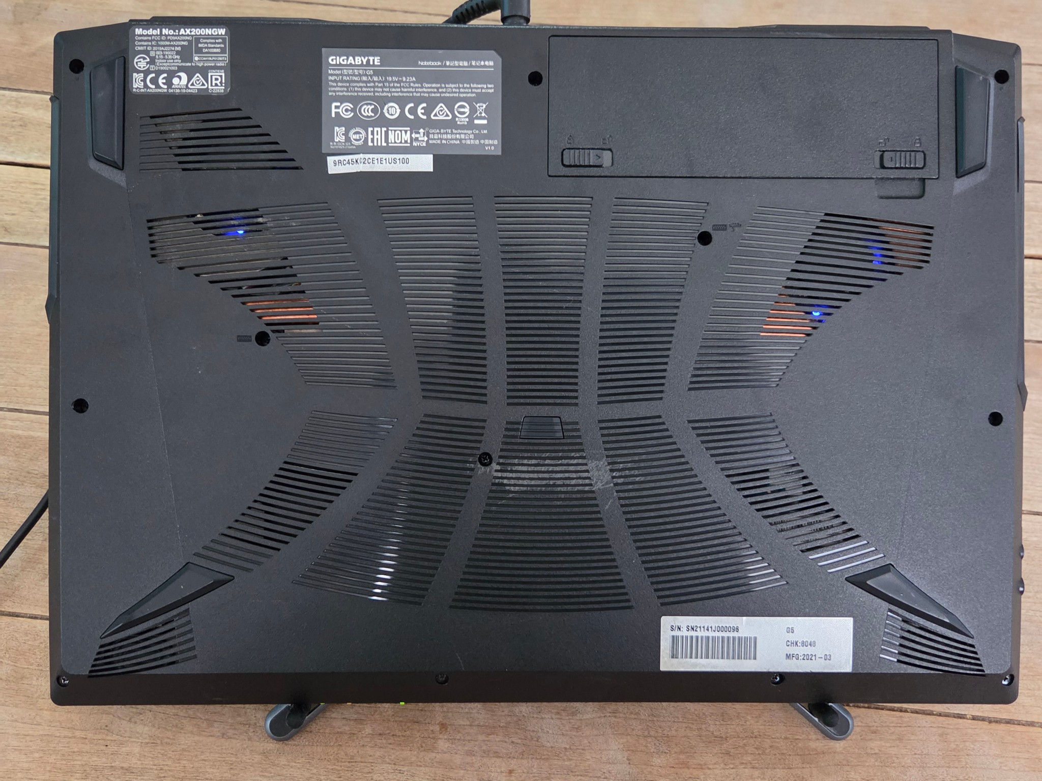 Gigabyte G5 KC gaming laptop 32GB DDR4 / 2 TB NVME SSD