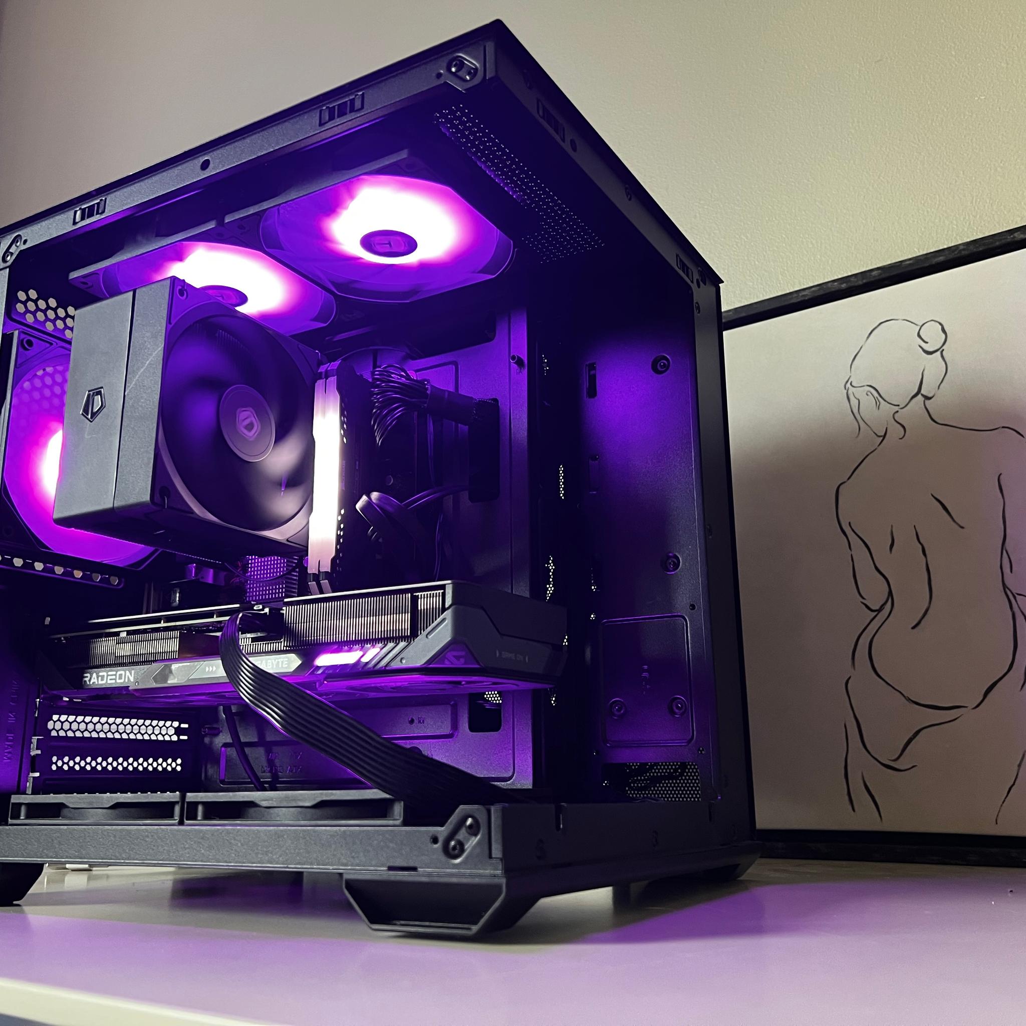 🟣9060xt. 12600k ✨1tb 16gb ddr4✨ 750 watt psu ✨Okinos mirage 4 case 🟣like new 🟣