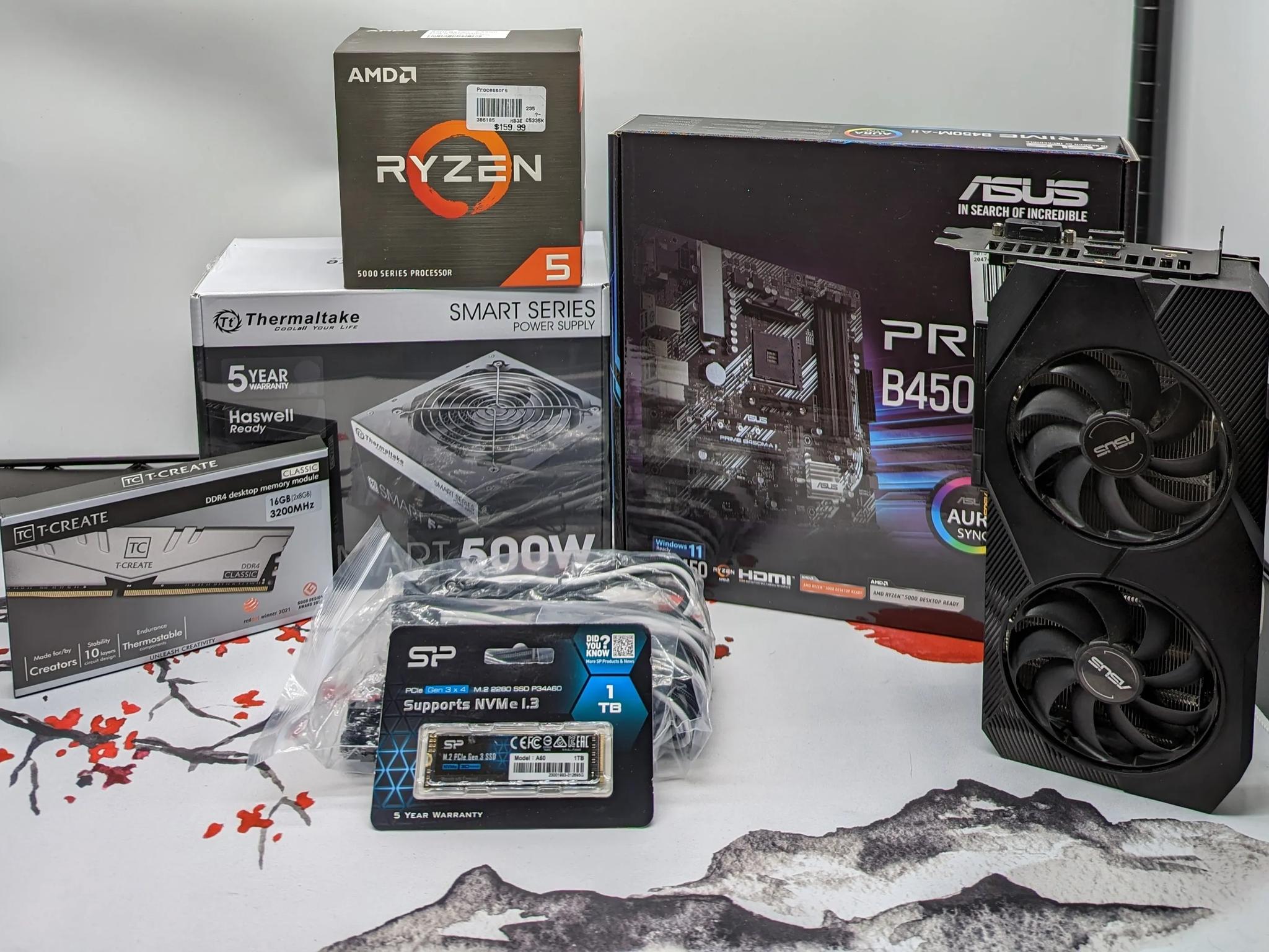 Gaming Rig "AIR 100" Ryzen 5 5500/16GB DDR4/1TB SSD/ RTX2060 6GB