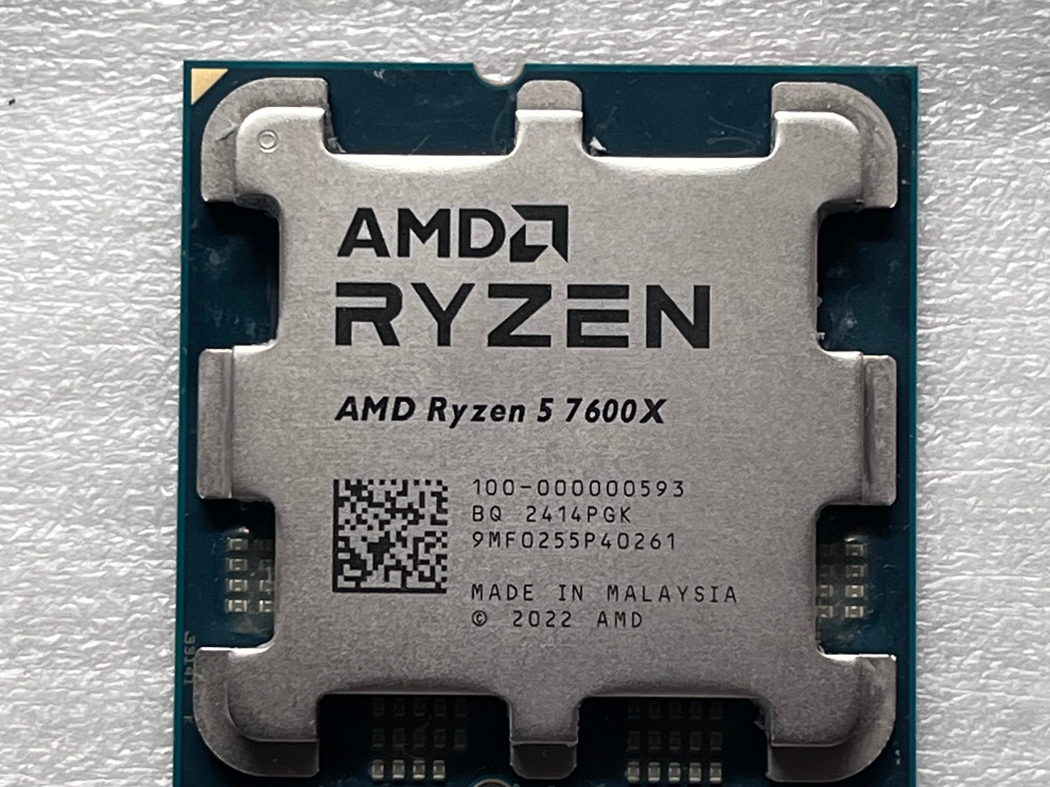 AMD Ryzen 5 7600X 6-core, 12-thread 4.7 GHz CPU
