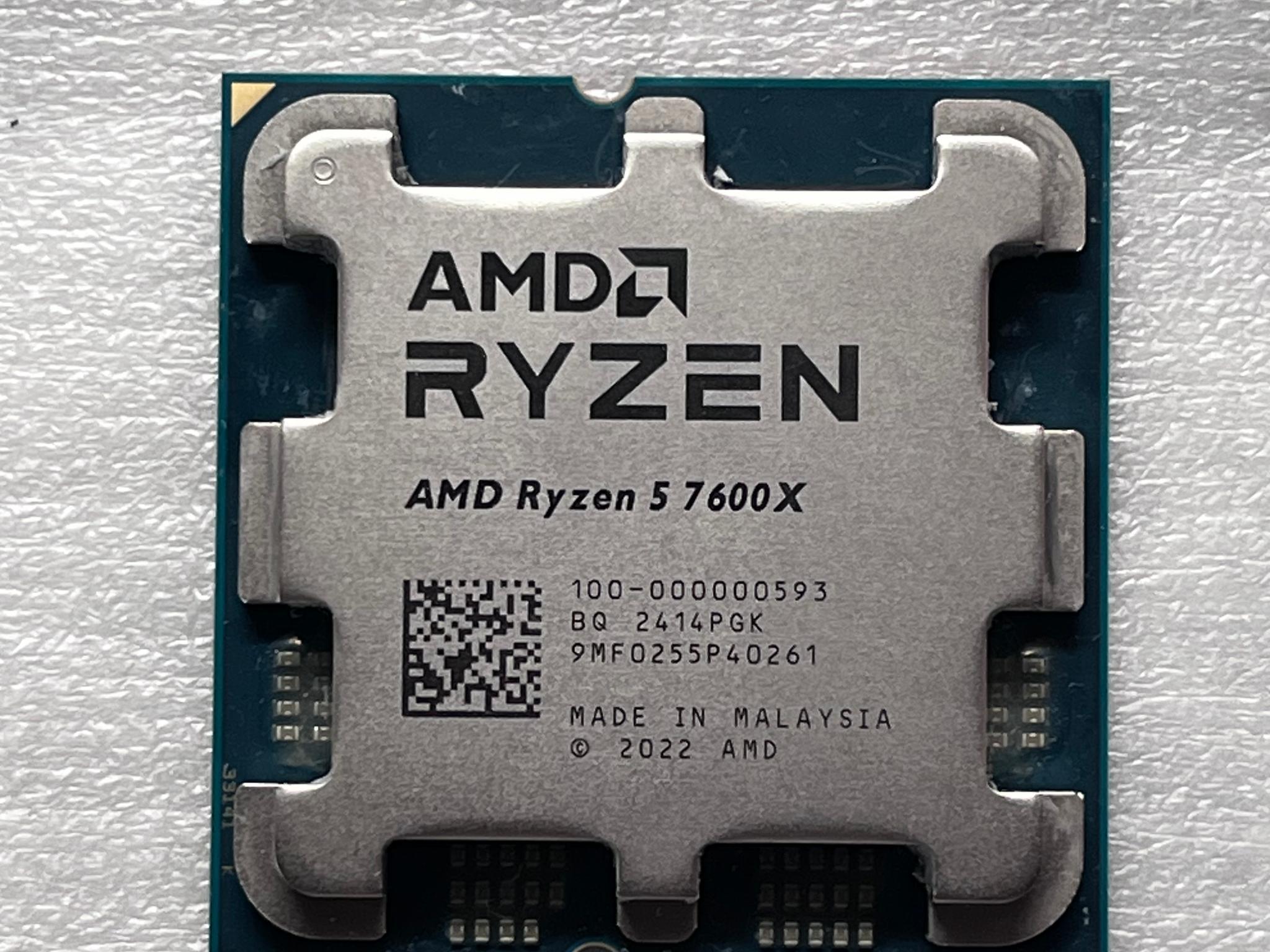 AMD Ryzen 5 7600X 6-core, 12-thread 4.7 GHz CPU