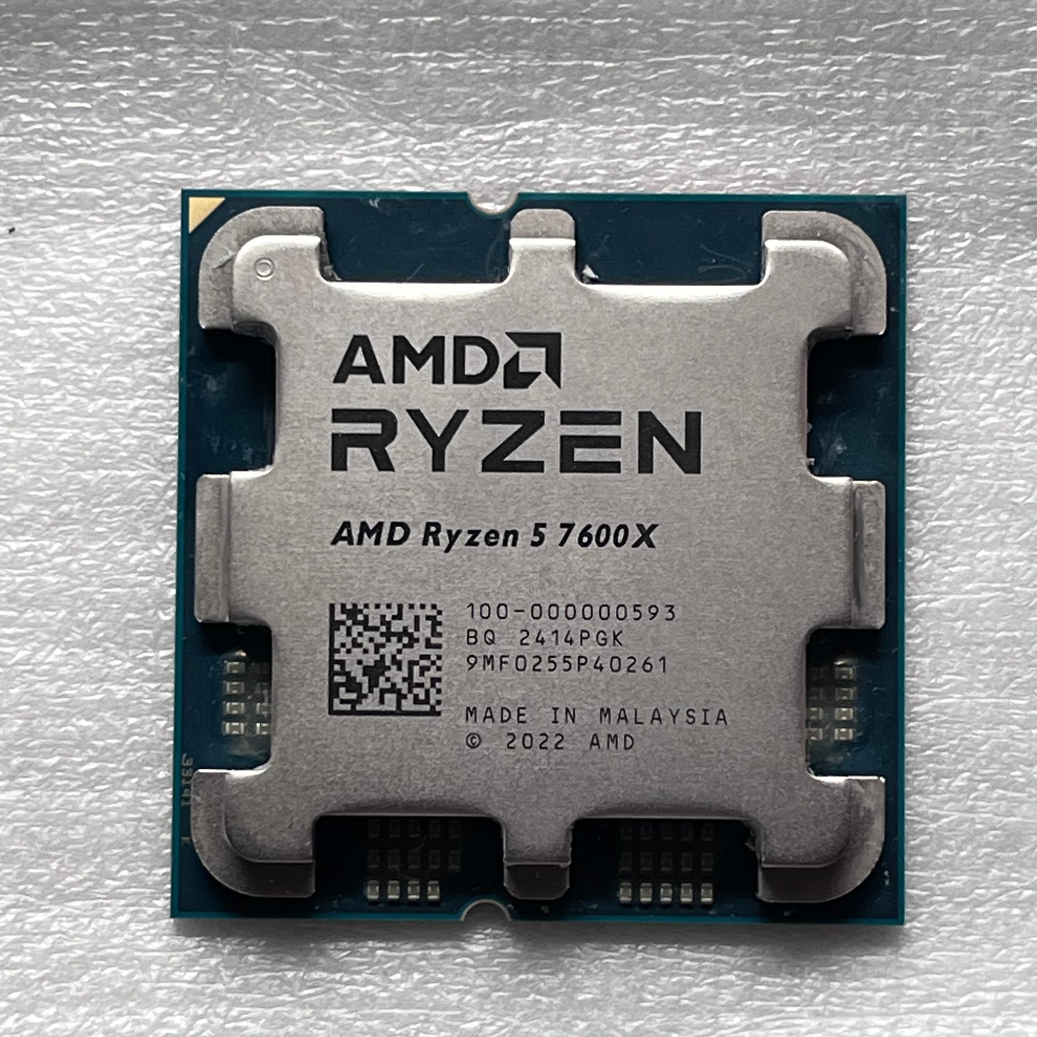 AMD Ryzen 5 7600X 6-core, 12-thread 4.7 GHz CPU