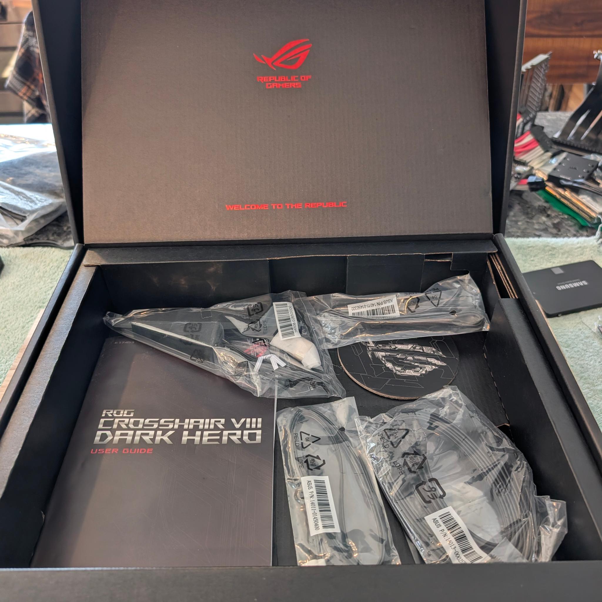 🏆 AM4 ENDGAME 🏆 ASUS ROG Crosshair VIII Dark Hero 🌑 | Latest BIOS ⚡ | Boxed & Ready! 📦🔥
