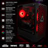 Gaming PC Ryzen 5 1600X RX 570 8GB 16GB RAM 240GB SSD + 1TB HDD RGB Win11