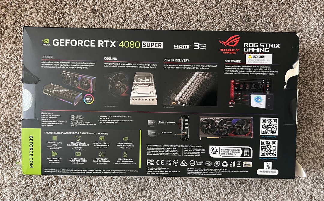 にゃこむオーダーページ ASUS ROG Strix GeForce RTX 4080 SUPER Gaming OC | Jawa