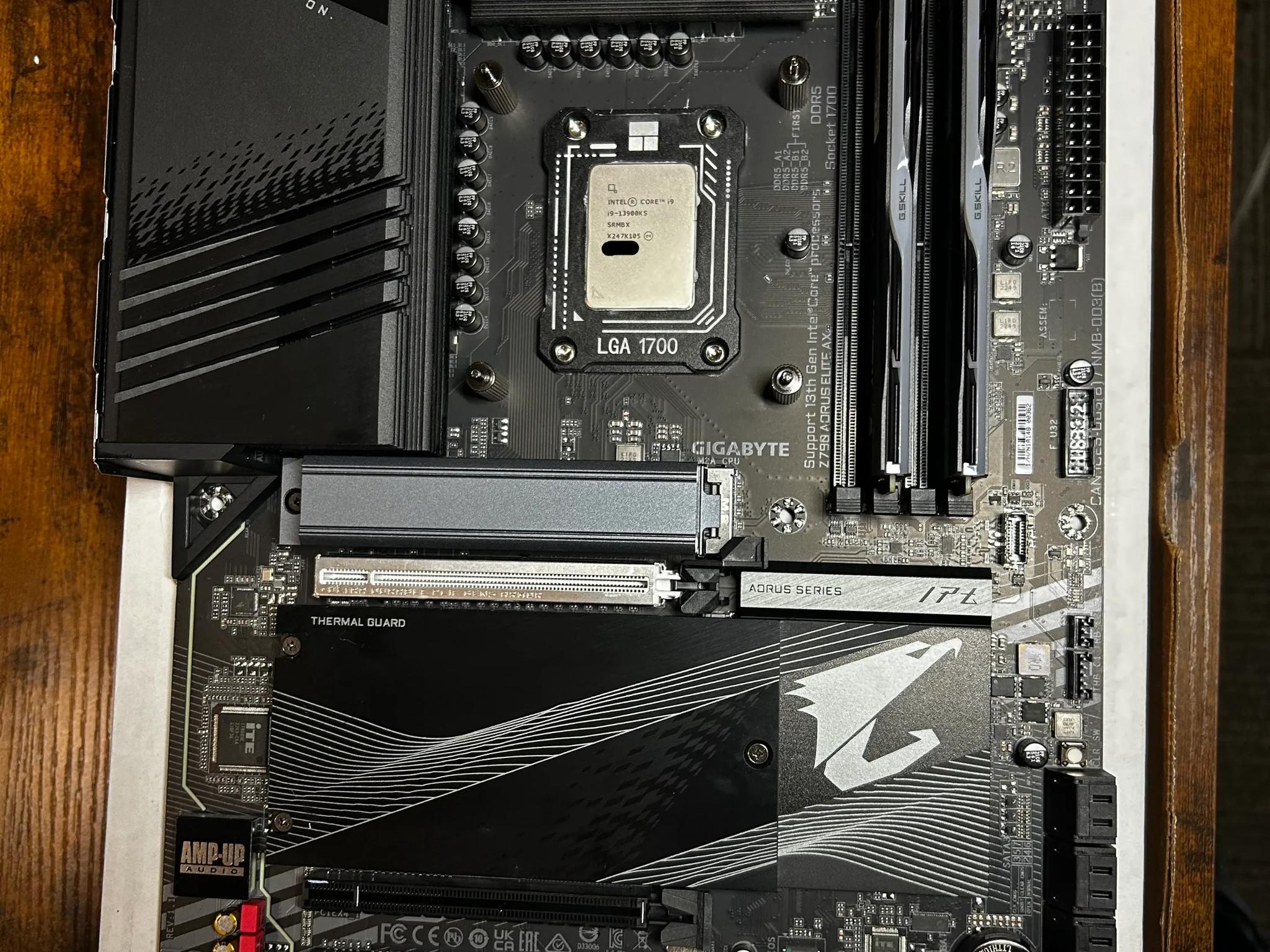 13900KS + Z790 AORUS ELITE AX + 32GB G.Skill 6000mhz DDR5 [CPU/MOBO/RAM] BUNDLE **LIGHTLY USED**