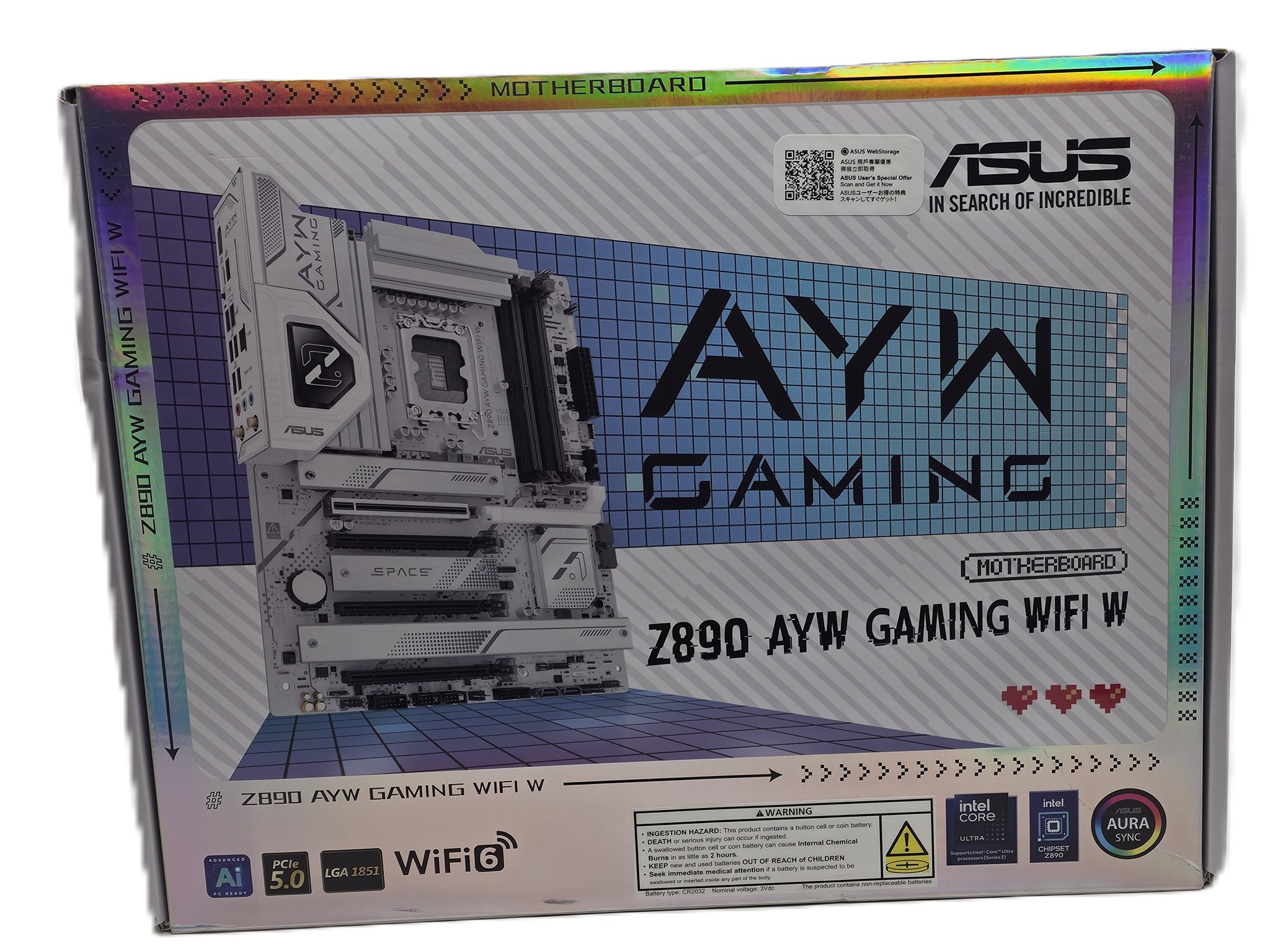 ASUS Z890 AYW GAMING WIFI W Intel LGA 1851 ATX Motherboard NEW