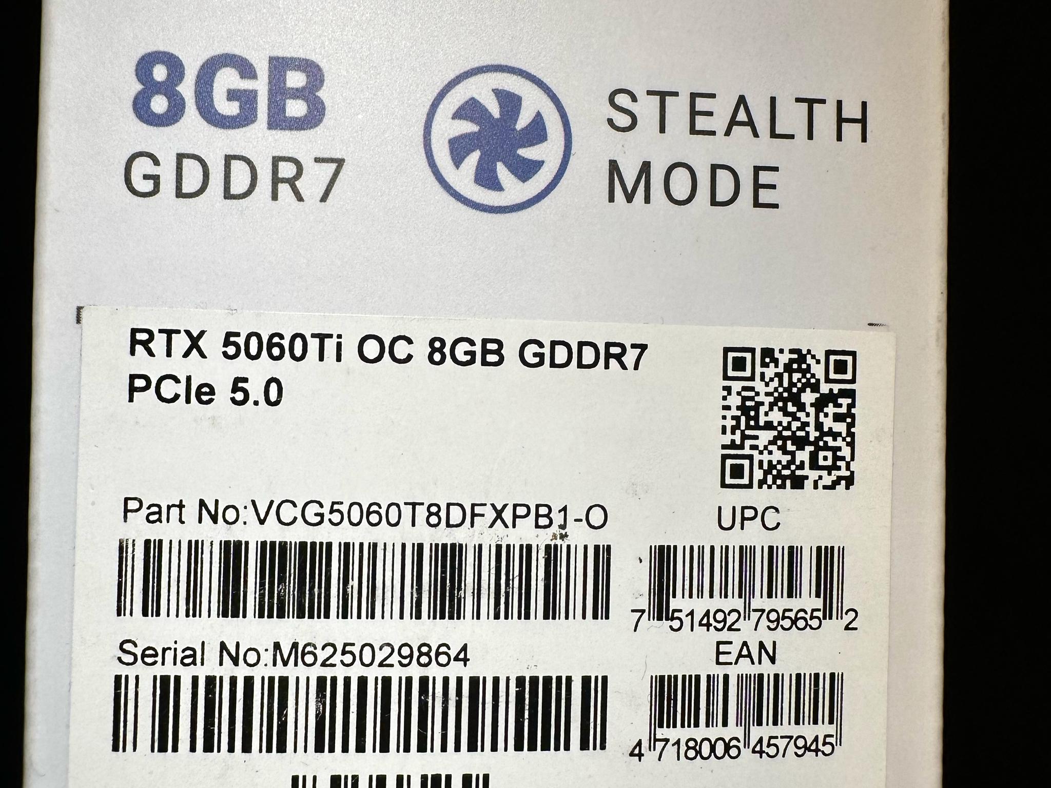 PNY NVIDIA GeForce RTX™ 5060 Ti  8GB