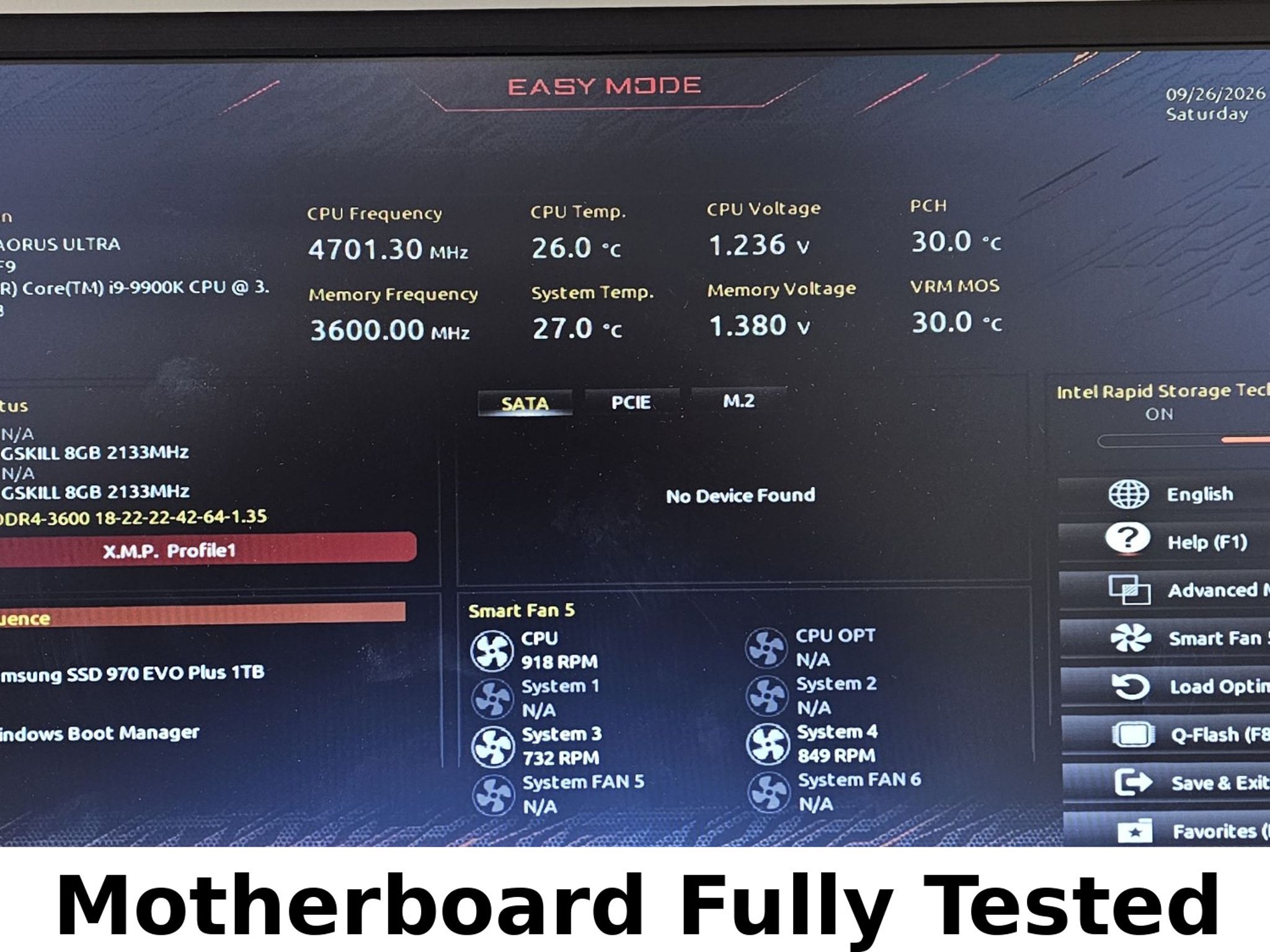 Gigabyte Z390 AORUS ULTRA LGA1151 DDR4 ATX Motherboard