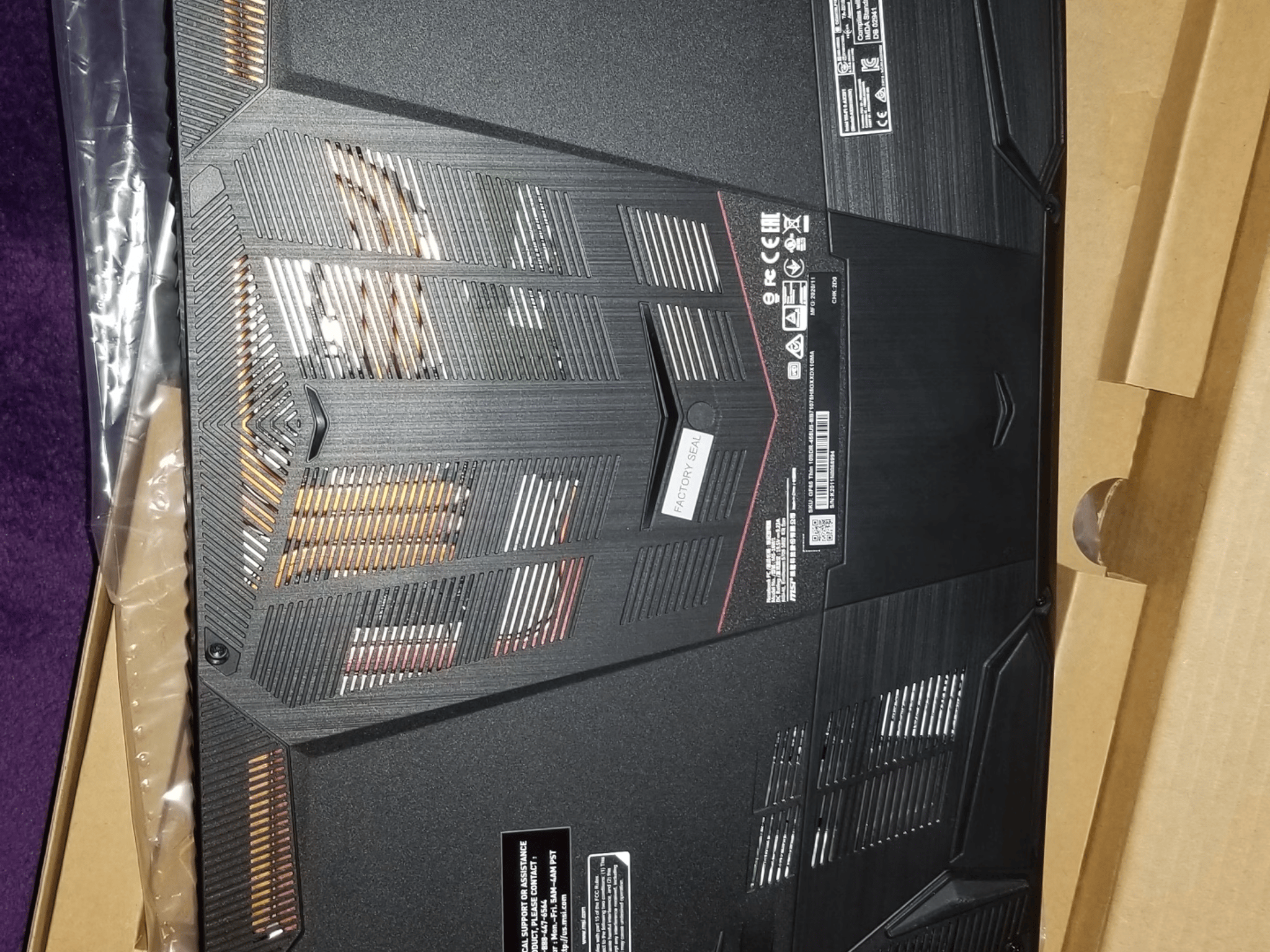 Intel i7 10750h Gtx 1660 TI 8 gb ddr4 it's in good condition  works 100 present 