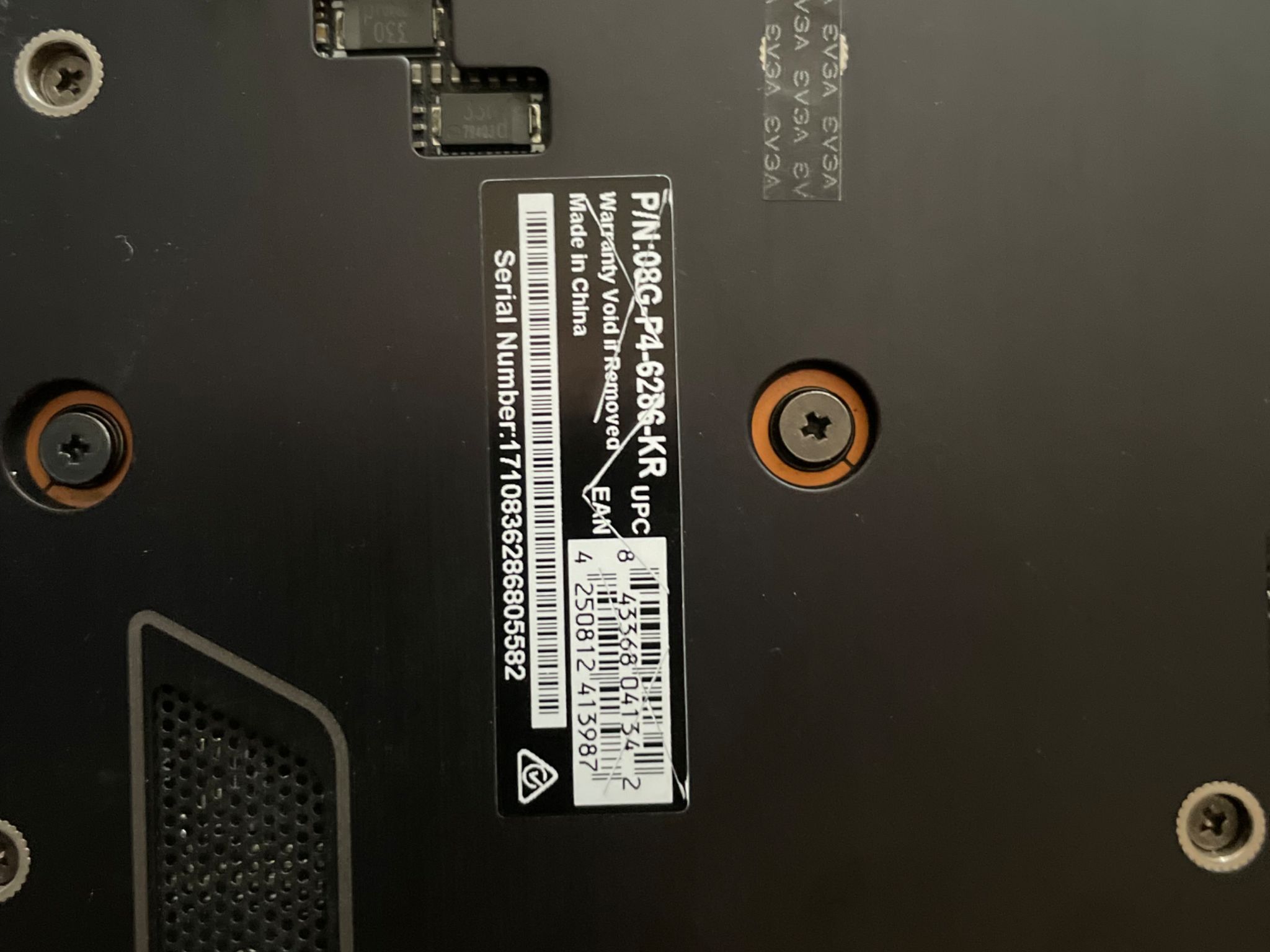 EVGA GeForce GTX 1080, 8GB GDDR5X, Graphics Card