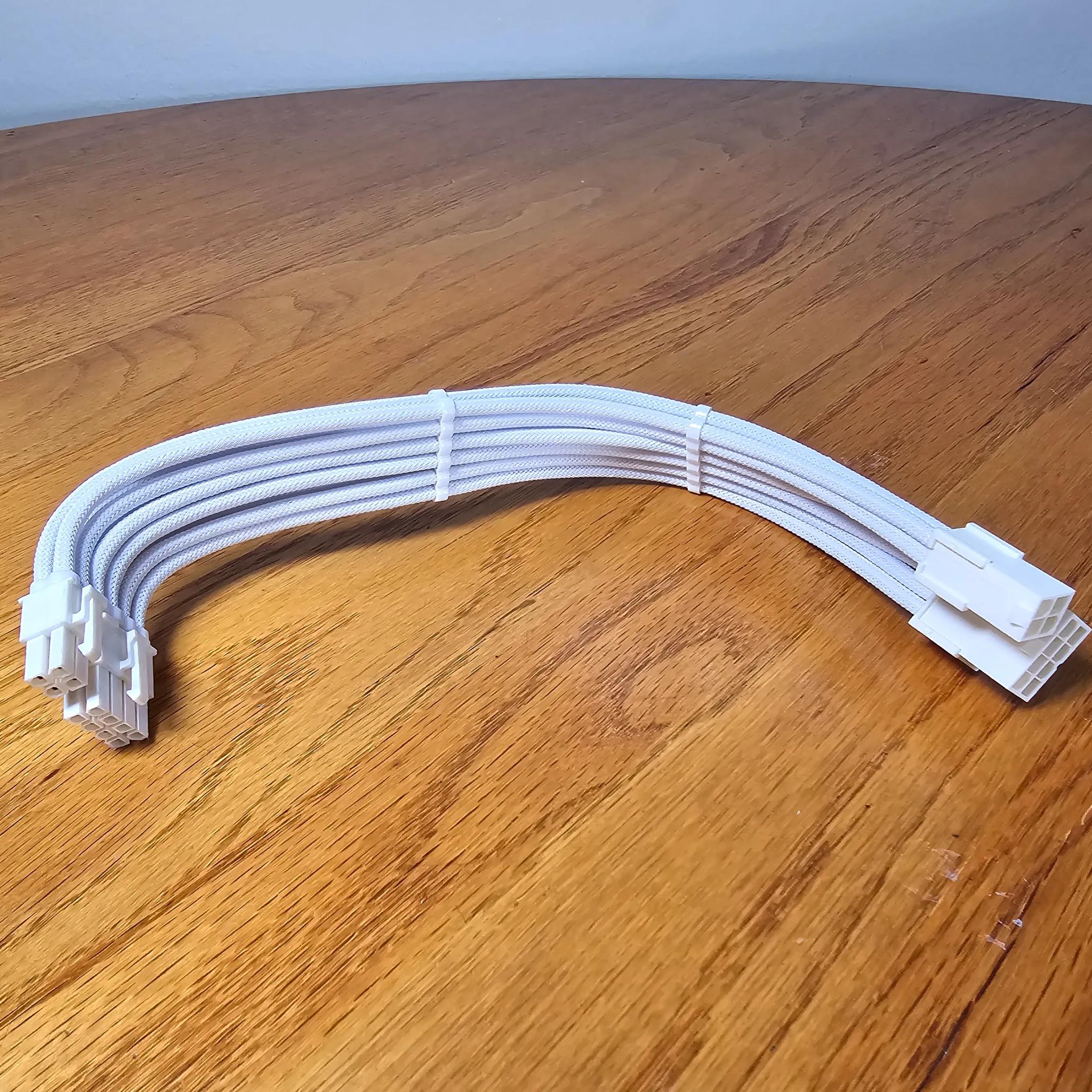 Corsair RM750 750W 80+ Gold Fully Modular ATX Power Supply w/ Custom CPU 8+4 Cable Extension!