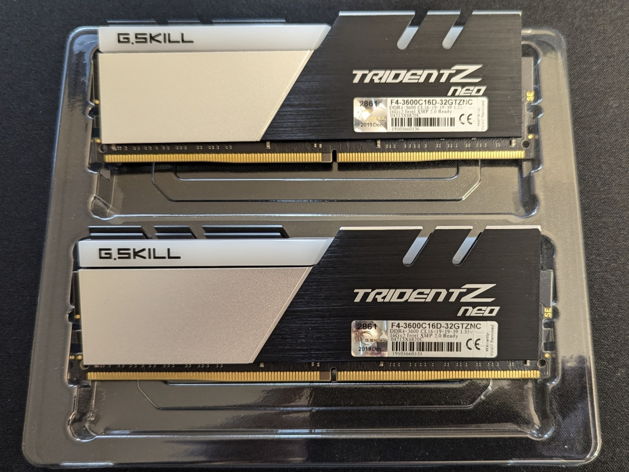G.Skill TridentZ Neo 32GB(2x16GB)DDR4-3600 C16 Dual Channel Memory Kit - F4-3600C16D-32GTZNC