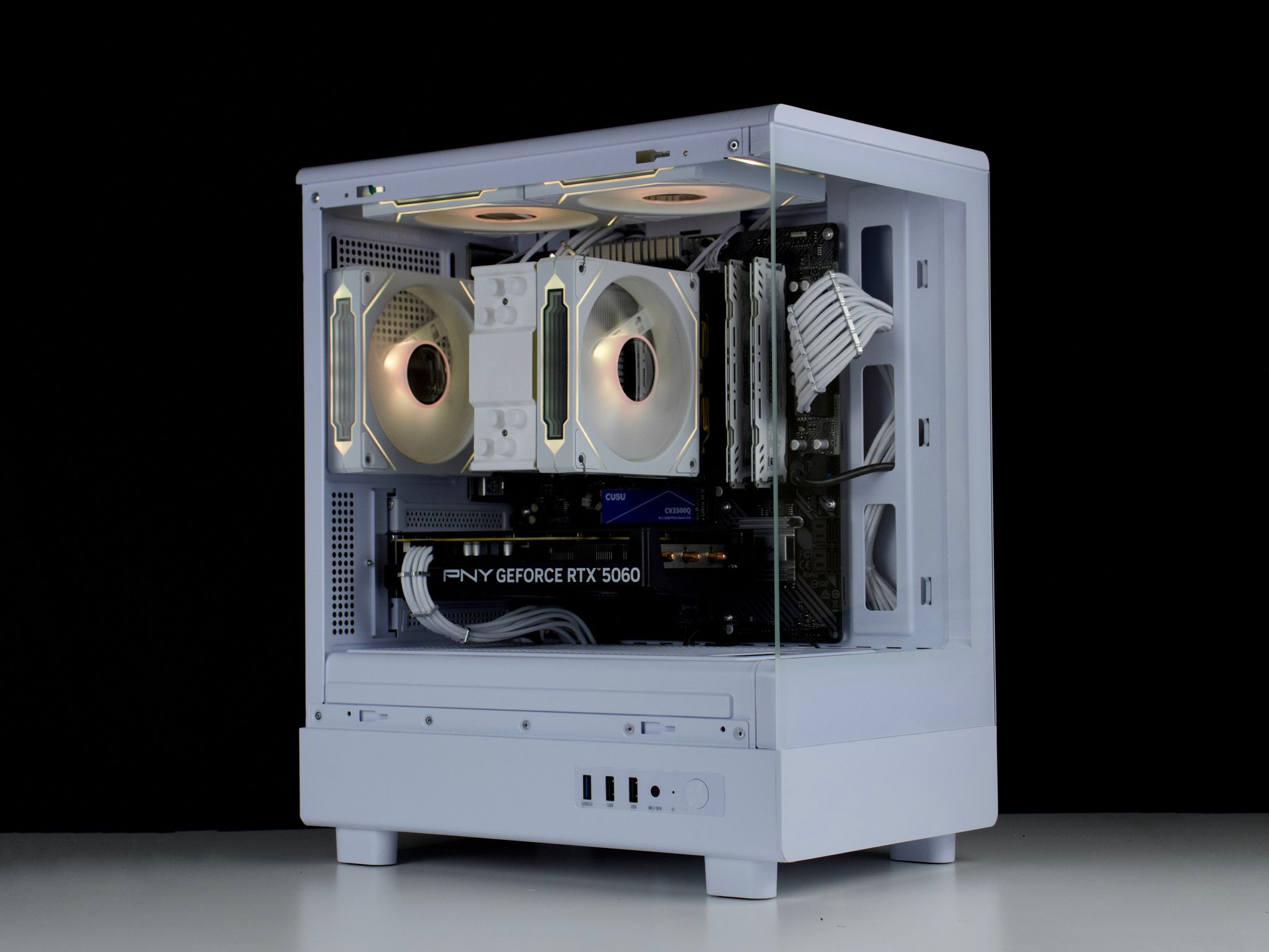 🧊❄️🧊 White Gaming PC – RTX 5060, Ryzen 5 5600, 16GB RAM, 1TB SSD - WiFi 🧊❄️🧊