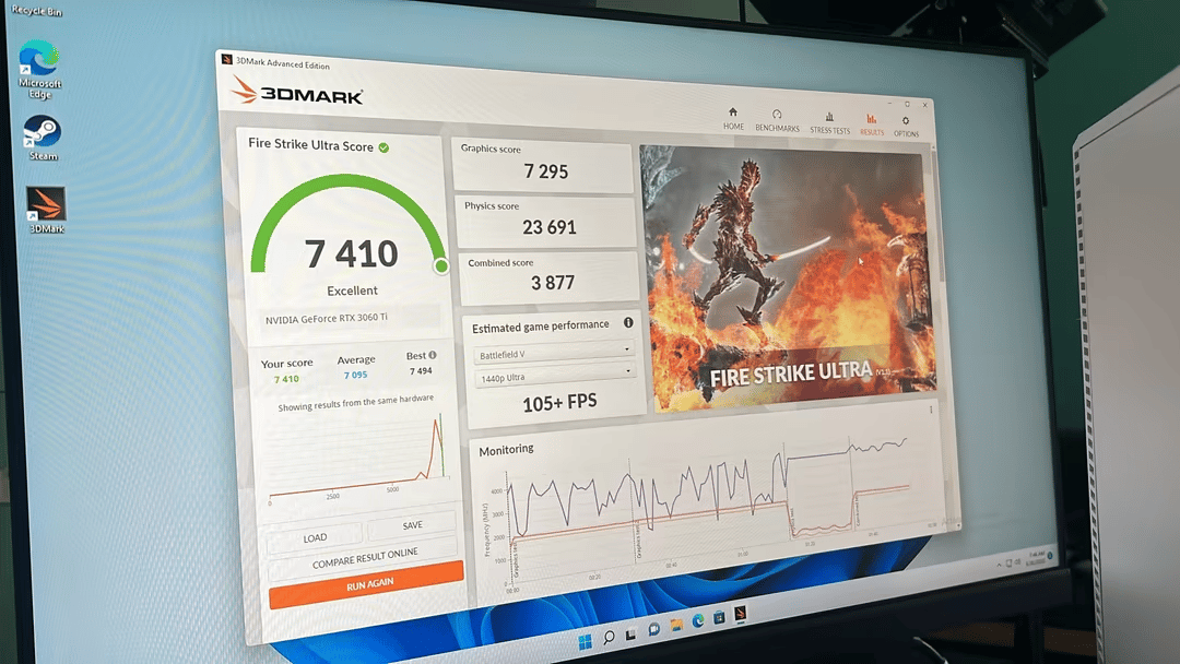Project Whiteout RTX 3060TI Intel 12th GEN i5