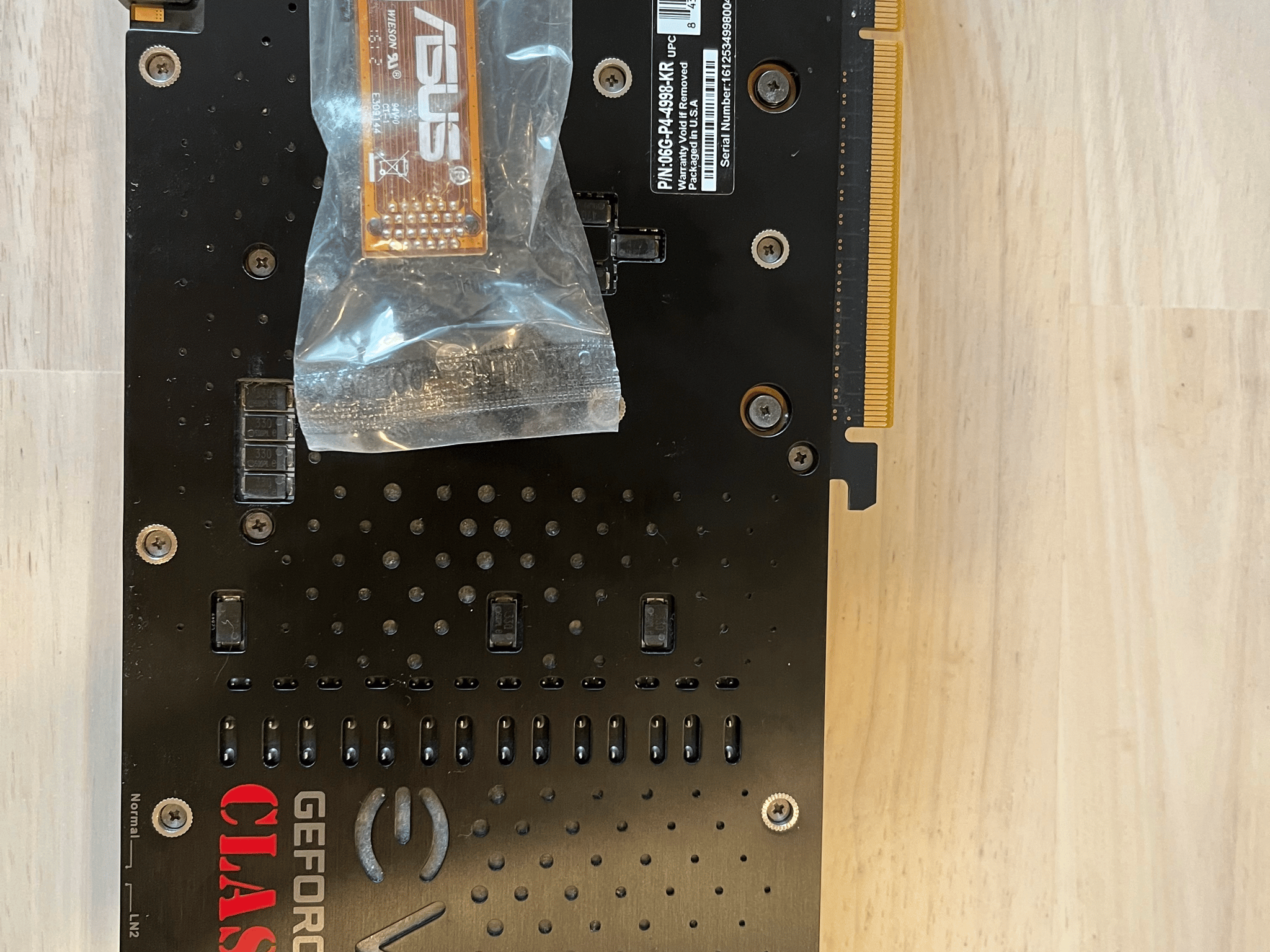 EVGA Classified 980 Ti 6 GB MISSING BOX AND MANUELS