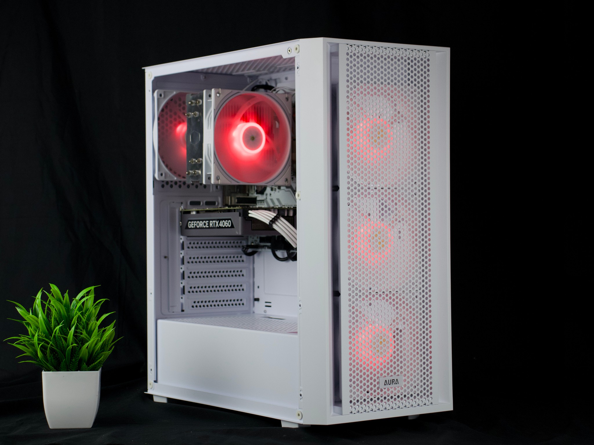🧊❄️🧊 White Gaming PC – RTX 4060 , Ryzen 7 2700X, 16GB RAM, 500GB SSD - WiFi, BlueTooth 🧊❄️🧊