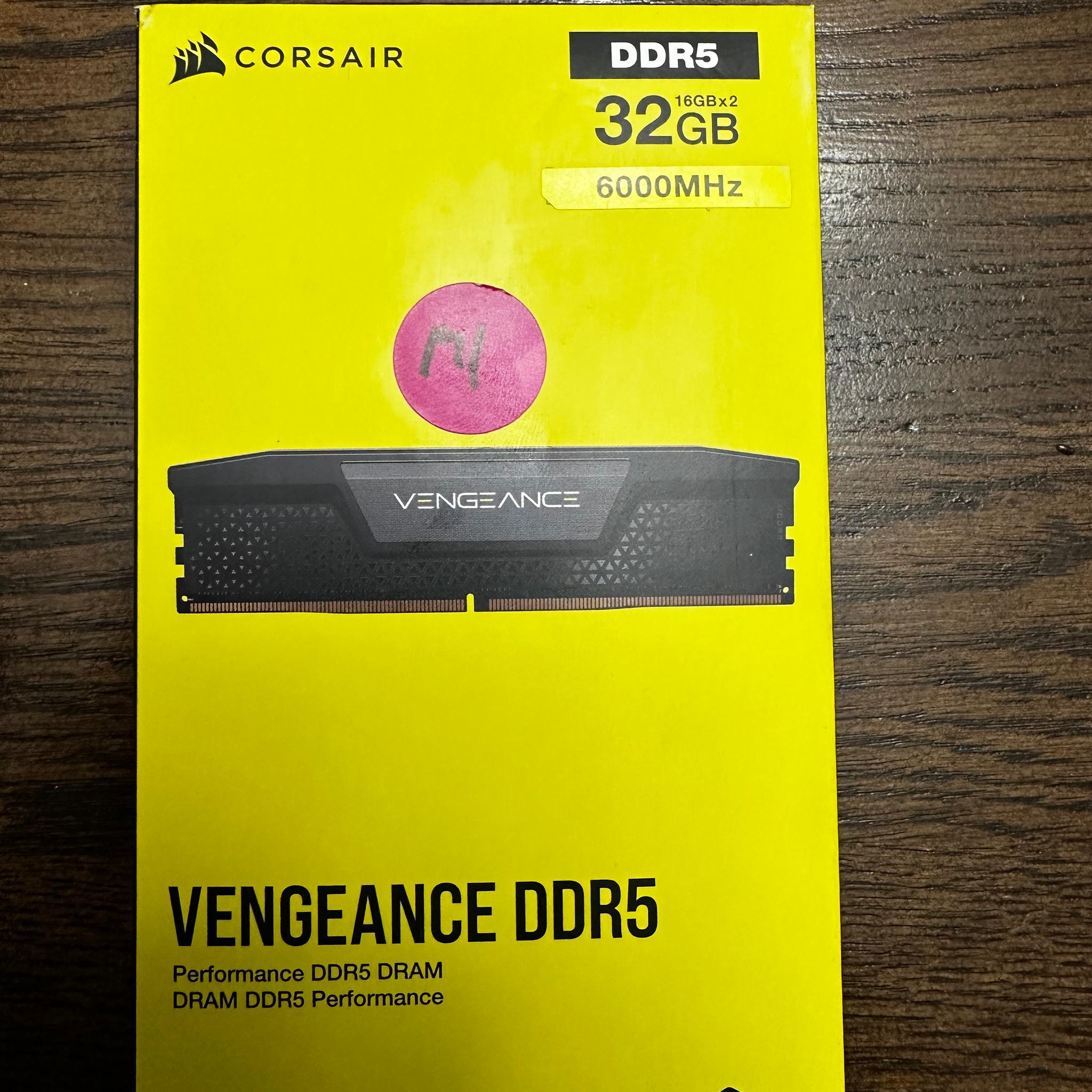 Corsair Vengeance 32GB (2x16) 6000 CL40