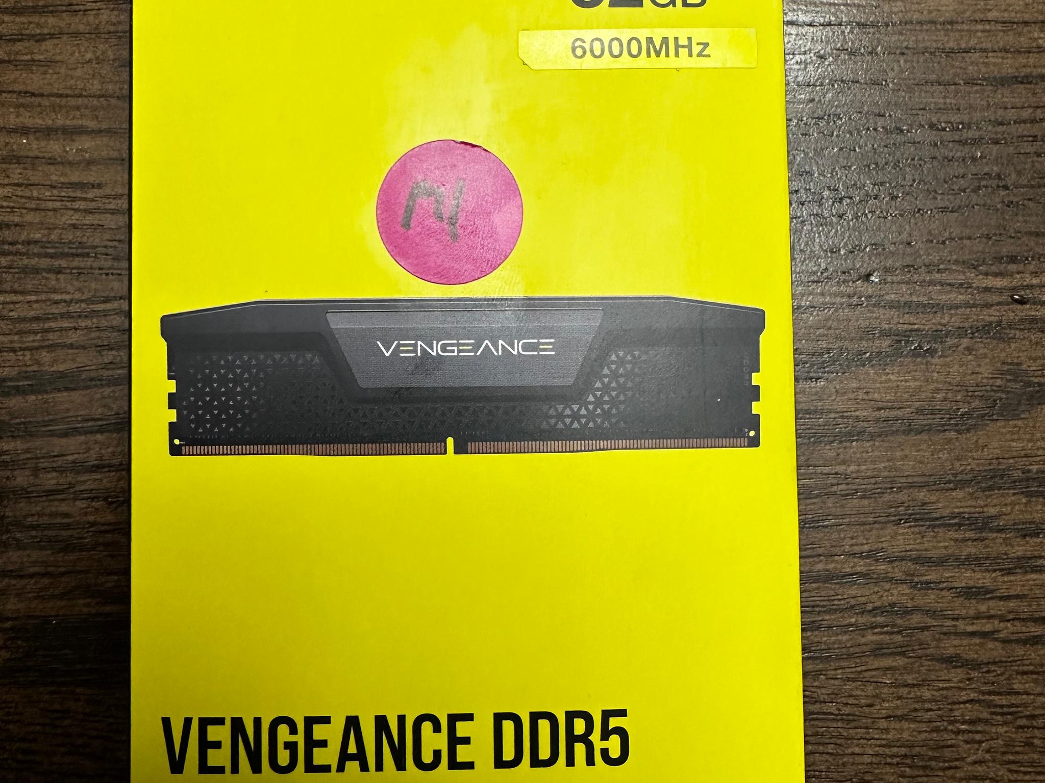 Corsair Vengeance 32GB (2x16) 6000 CL40