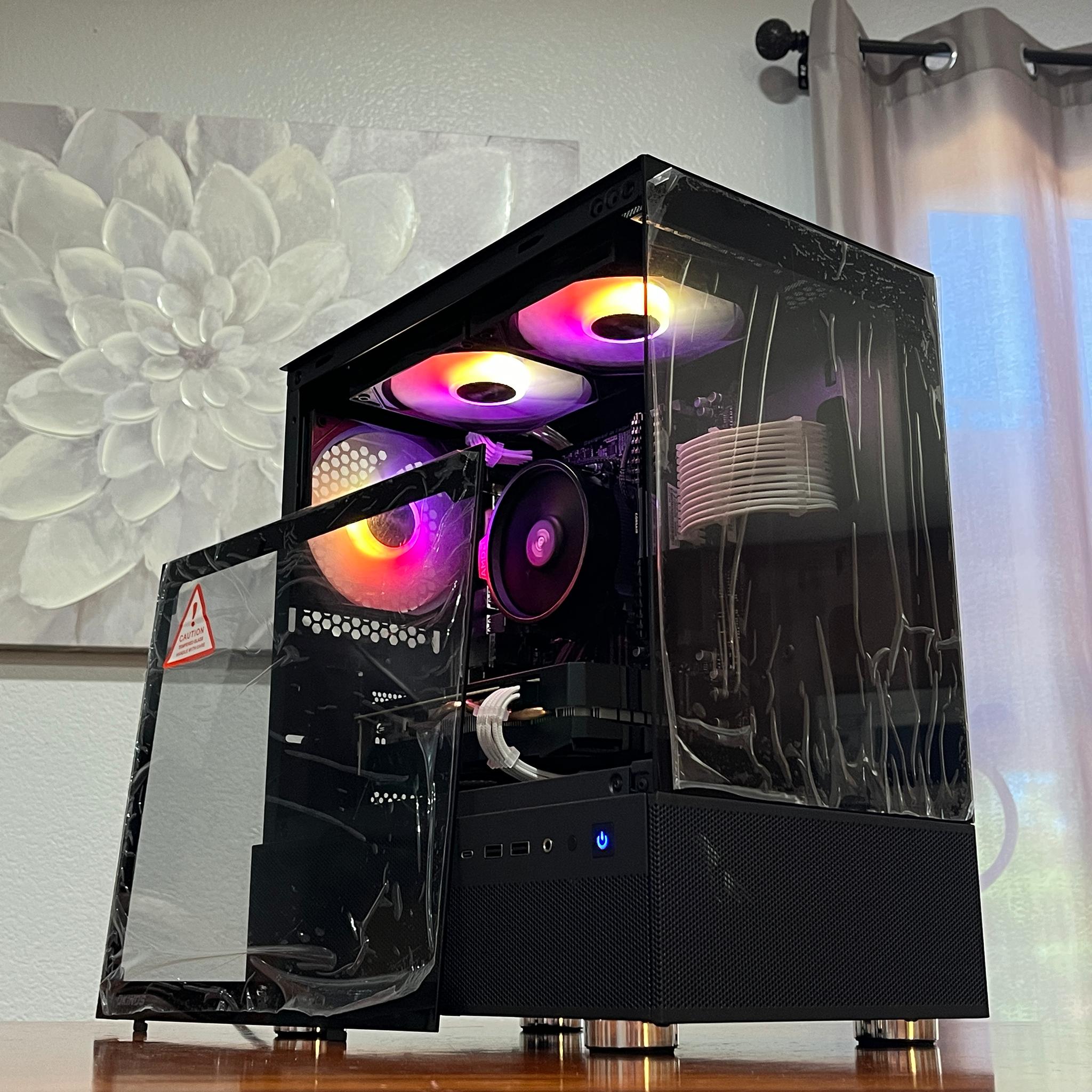 RX 580 8GB, Ryzen 7 2700X, 16GB RAM | Black RGB Gaming Computer/PC
