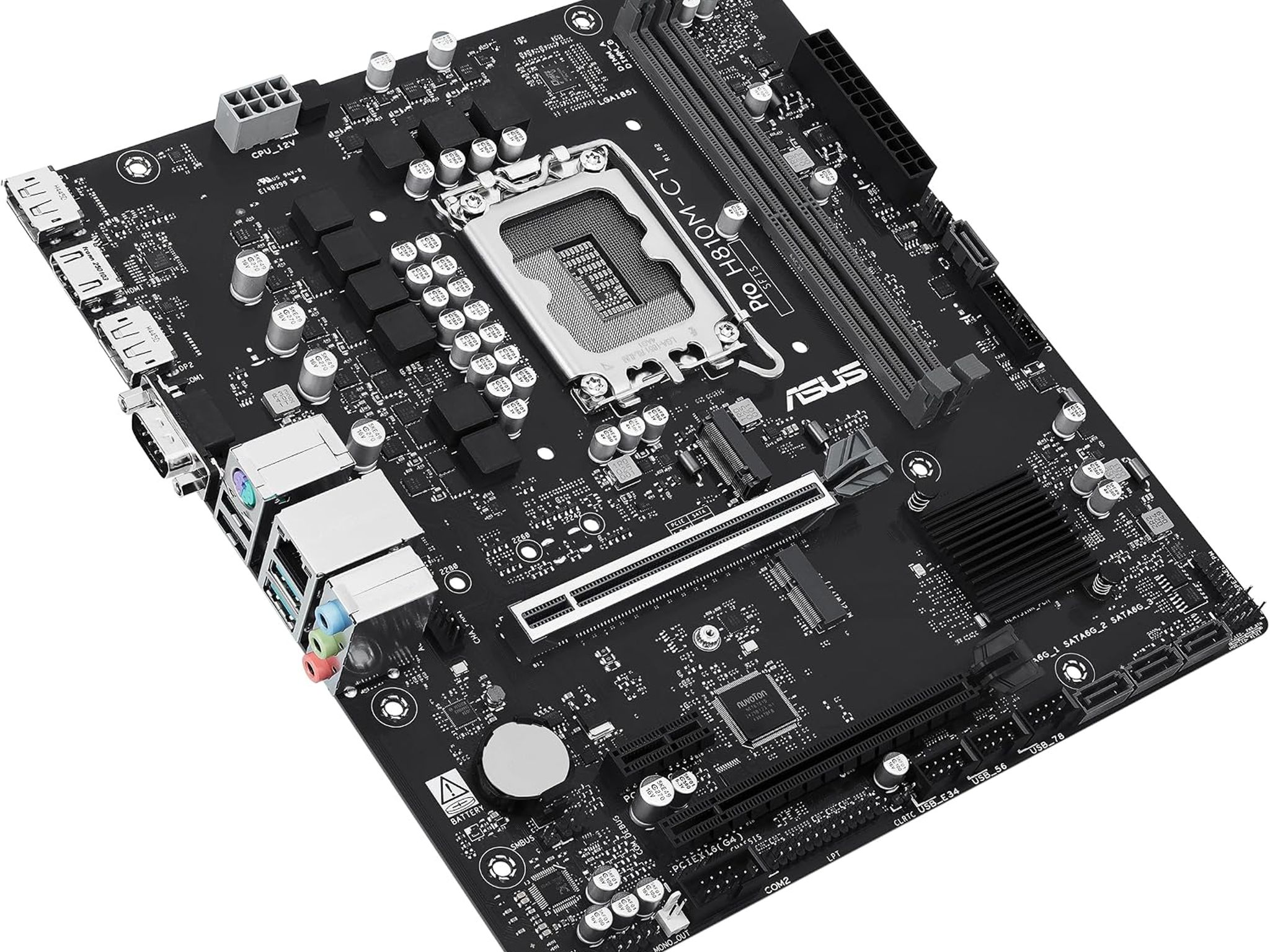 ASUS PRO H810M-CT Intel H810 LGA 1851 microATX DDR5 Desktop Motherboard