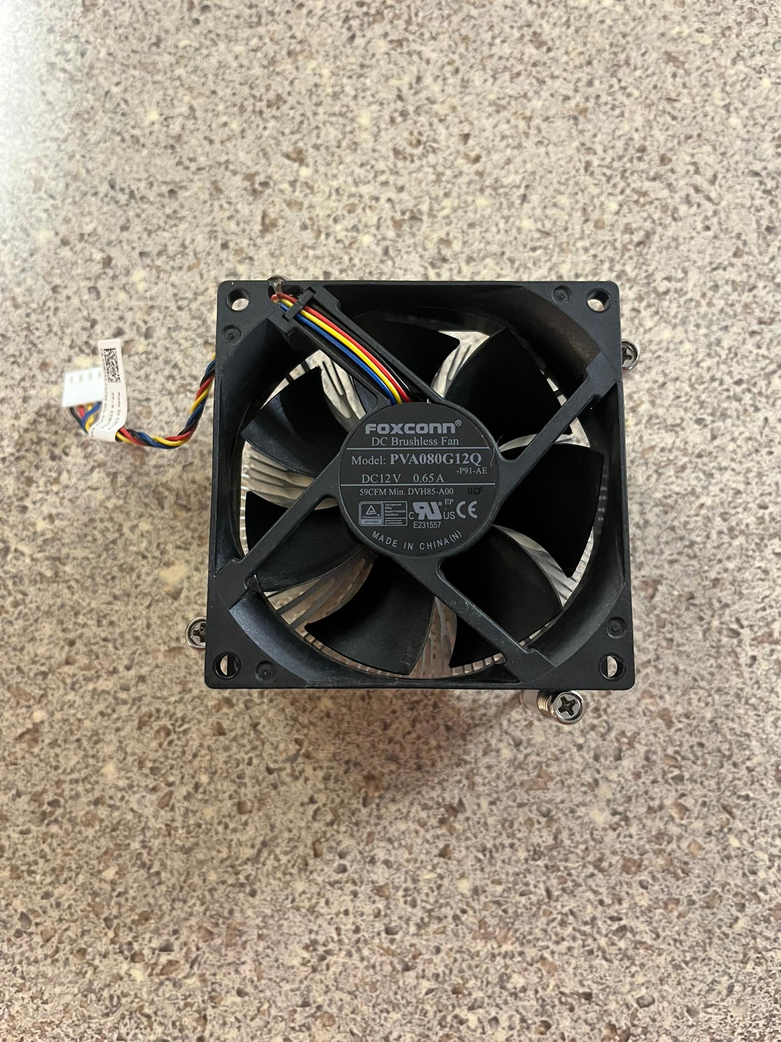Dell CPU Cooler Heatsink Fan 65W | 03W75V 0DVH85 | OptiPlex 5080 7080 MT, Inspiron 3880, G5 Desktop