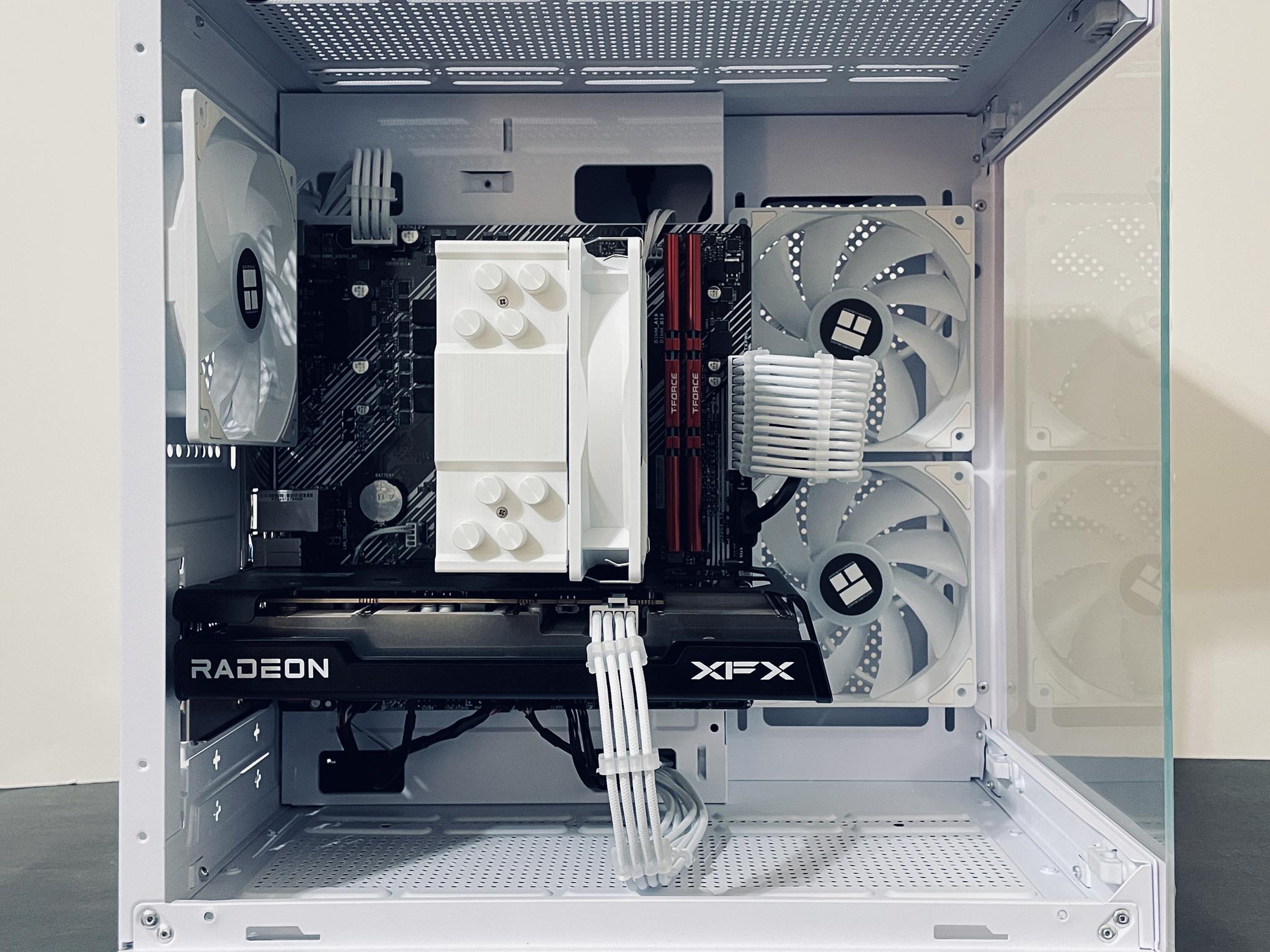❄️White Gaming PC w RGB - Ryzen 5 4500 ● 16GB RAM ● 1TB SSD - RX 6600 8GB ● Great Value 1080p