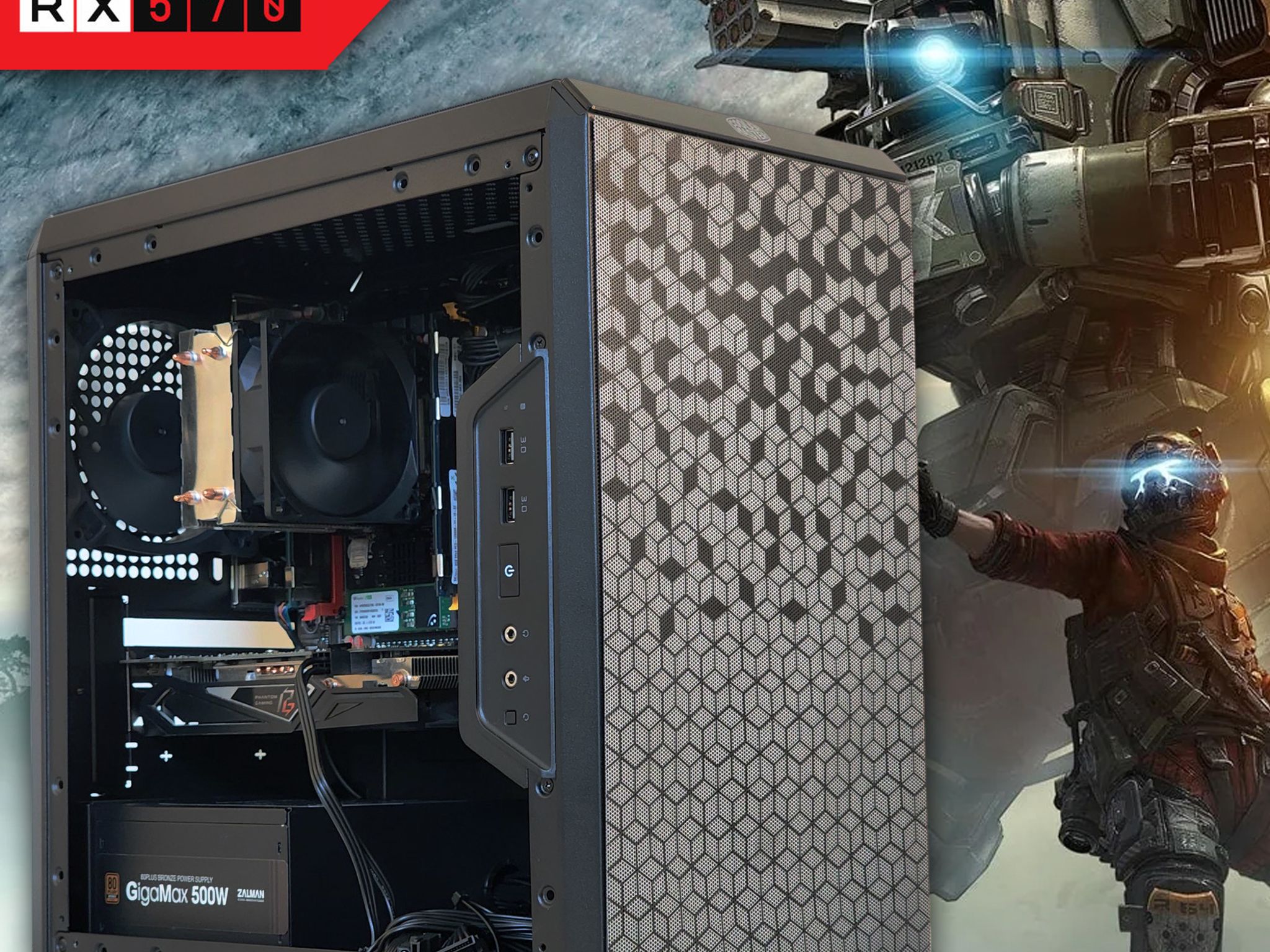 💰 Best Value Gaming PC | AMD RADEON RX 570, INTEL XEON 8-CORE, 16GB RAM, 256GB M.2 SSD, WIFI & BT