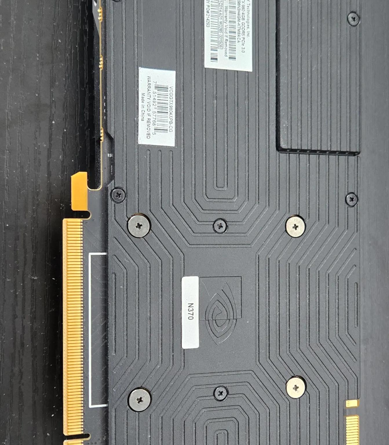 PNY Founder's Edition GTX 980 4GB GDDR5 PCIe 3.0