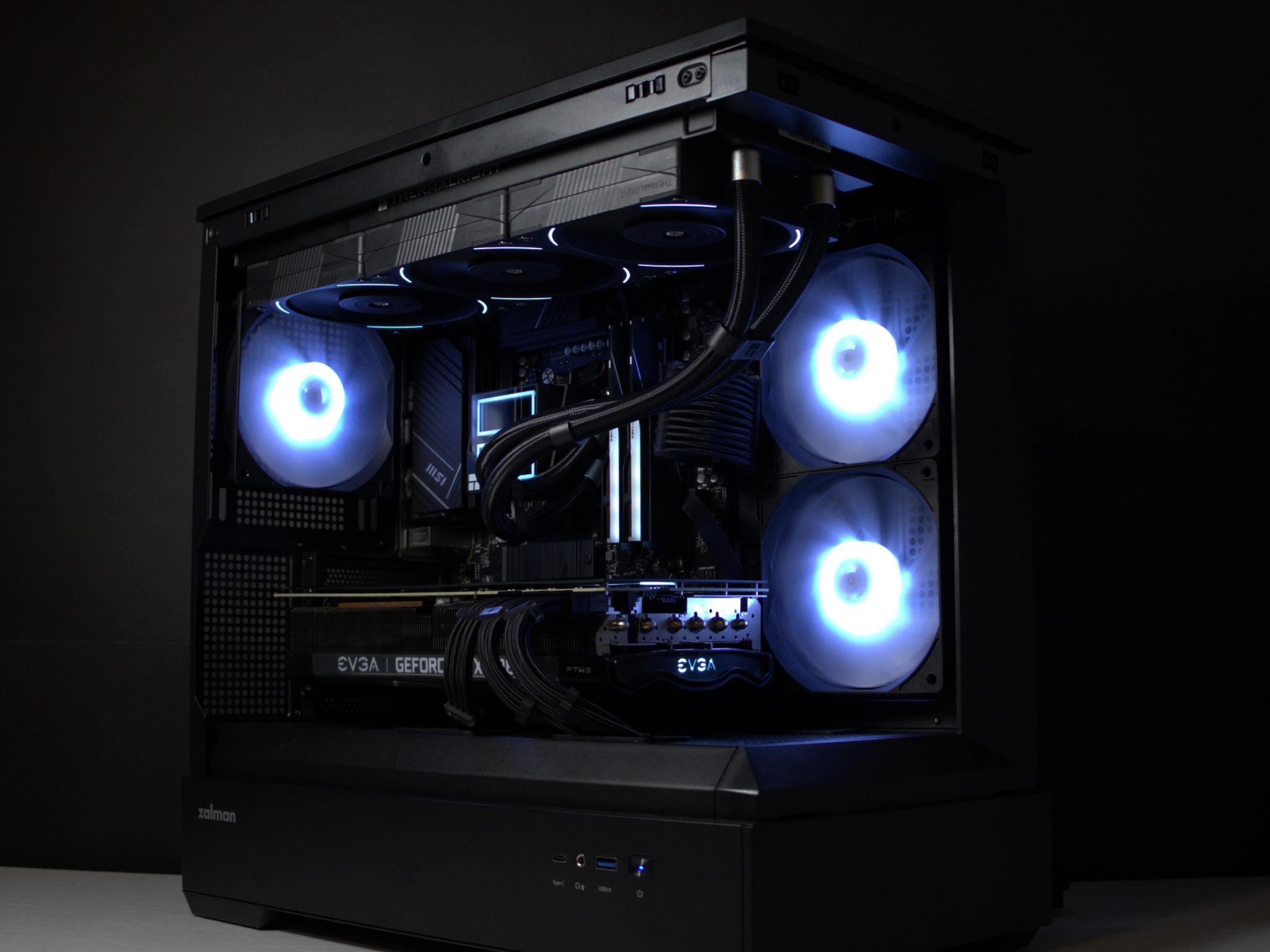 🔵BIG BLUE🔵 Gaming PC | AMD Ryzen 5 7600 | 32GB DDR5 | RTX 3080 | 1TB SSD | Win11 Home | Wi-Fi