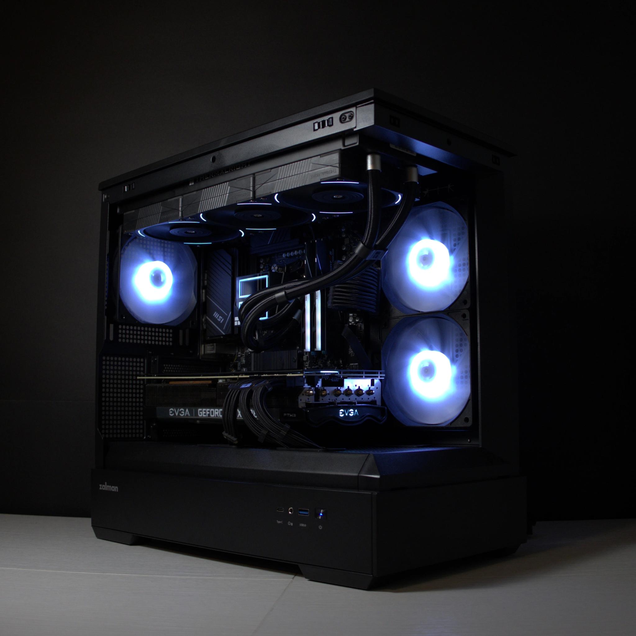 🔵BIG BLUE🔵 Gaming PC | AMD Ryzen 5 7600 | 32GB DDR5 | RTX 3080 | 1TB SSD | Win11 Home | Wi-Fi
