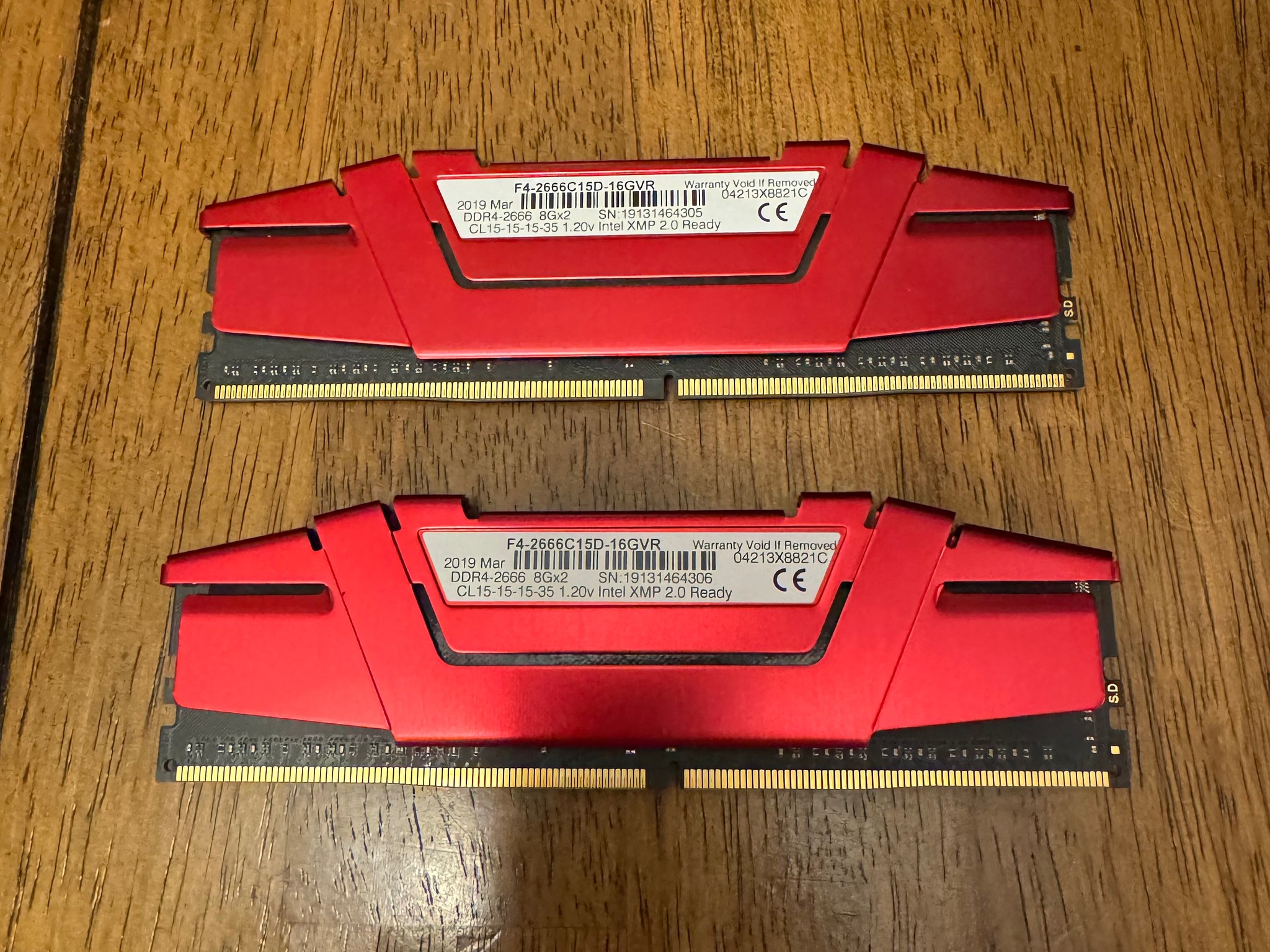 G.Skill Ripjaws V 16GB (2x8GB) 2666Mhz Kit