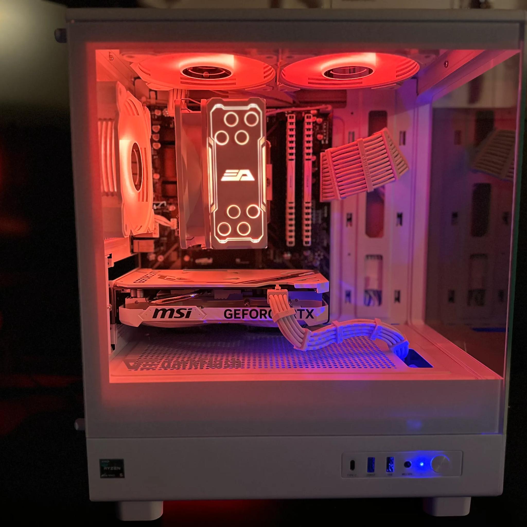 🔥WHITE-OUT🔥RYZEN 5 5600x MSI Ventus RTX 4060 OC Edition 32gb Ram 1TB M.2 SSD🔥 650w Gold R PSU🔥