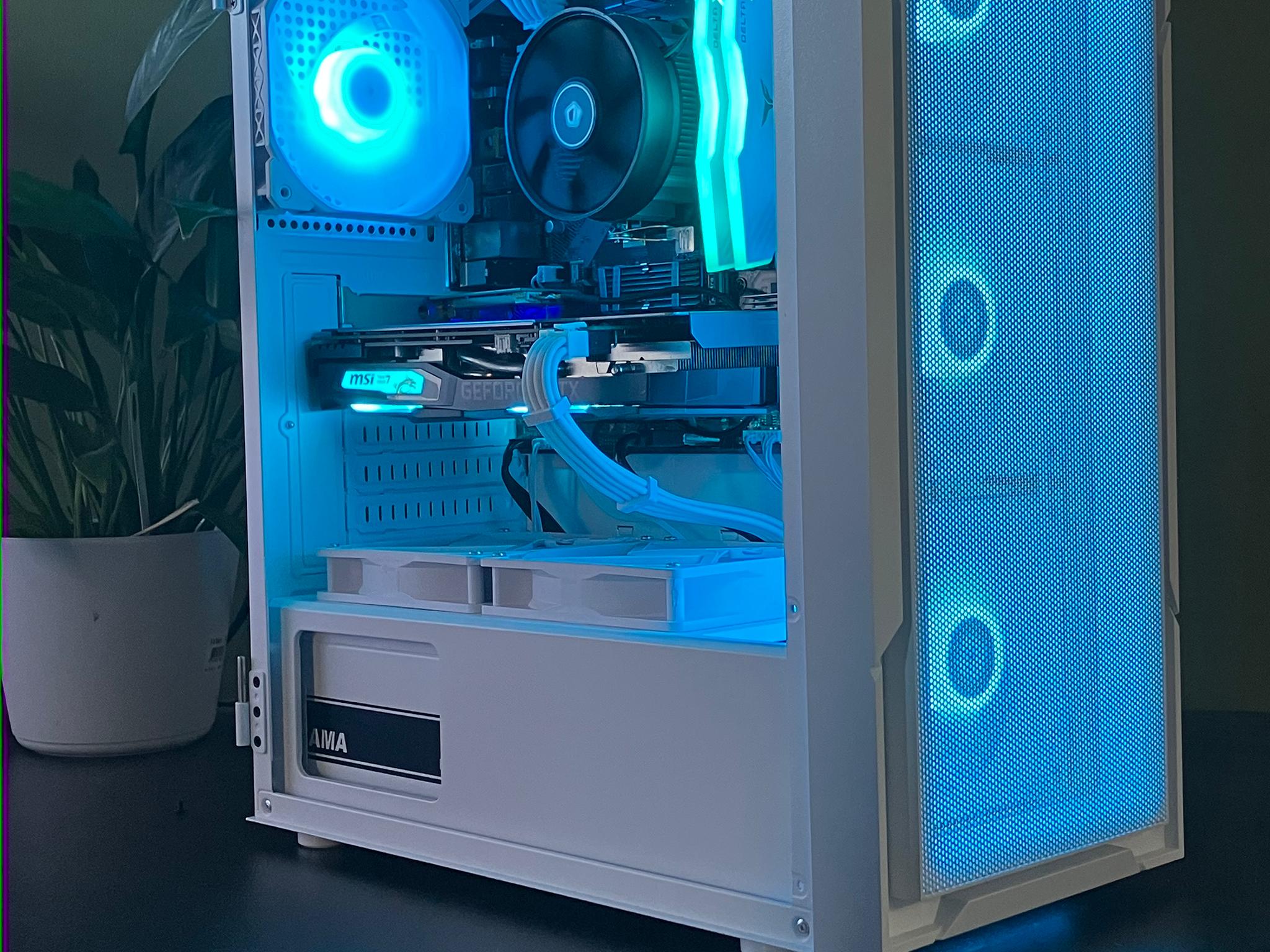 🦃Black Friday Sale! 🦃White RGB Gaming PC Ryzen 5 Nvidia GTX 1660 SUPER 16 gb 512gb Wifi Win11pro