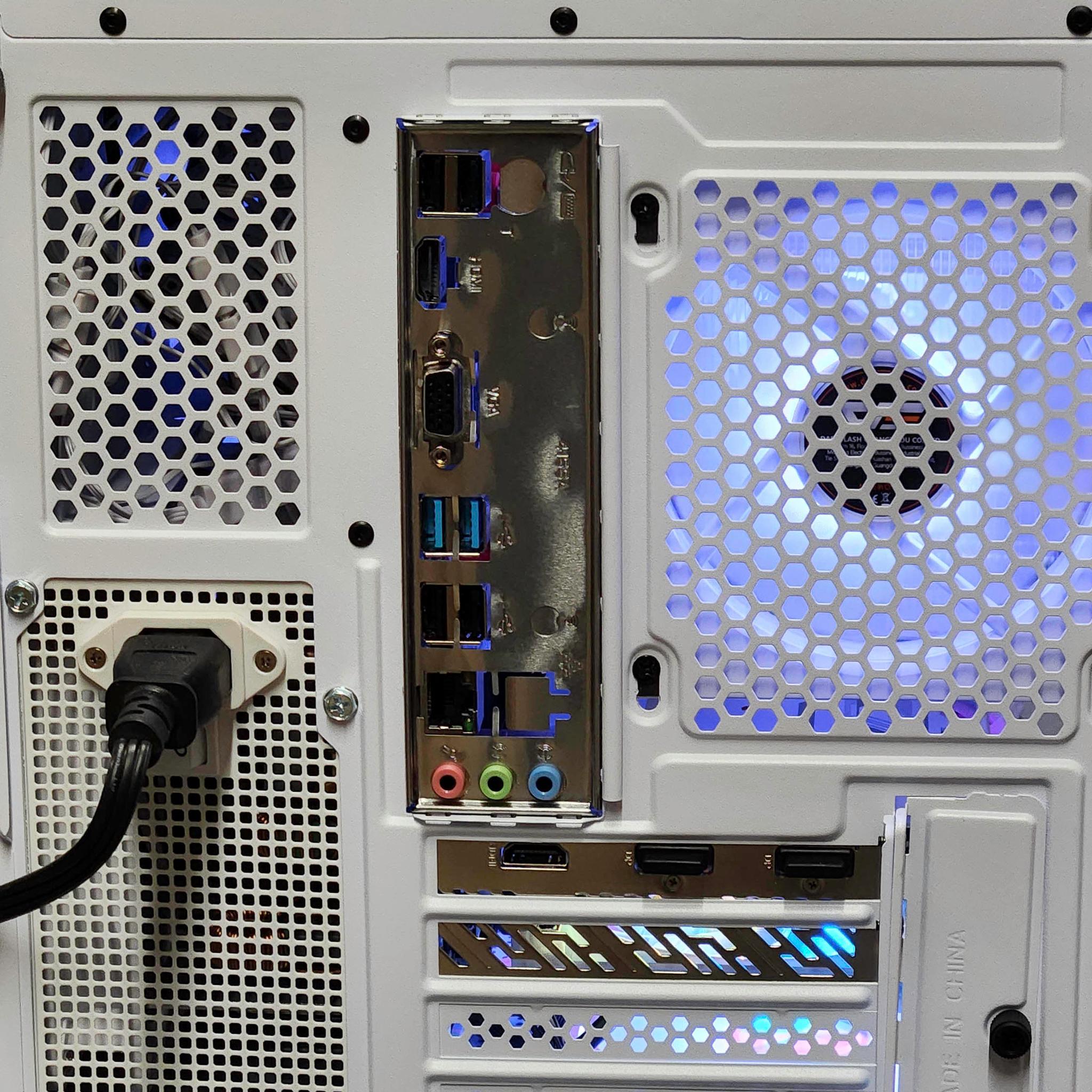 ALL WHITE Custom Gaming PC | Ryzen 5 5500 | RX 9060 XT 8GB | 16GB DDR4 | 1TB SSD | Win 11 Pro
