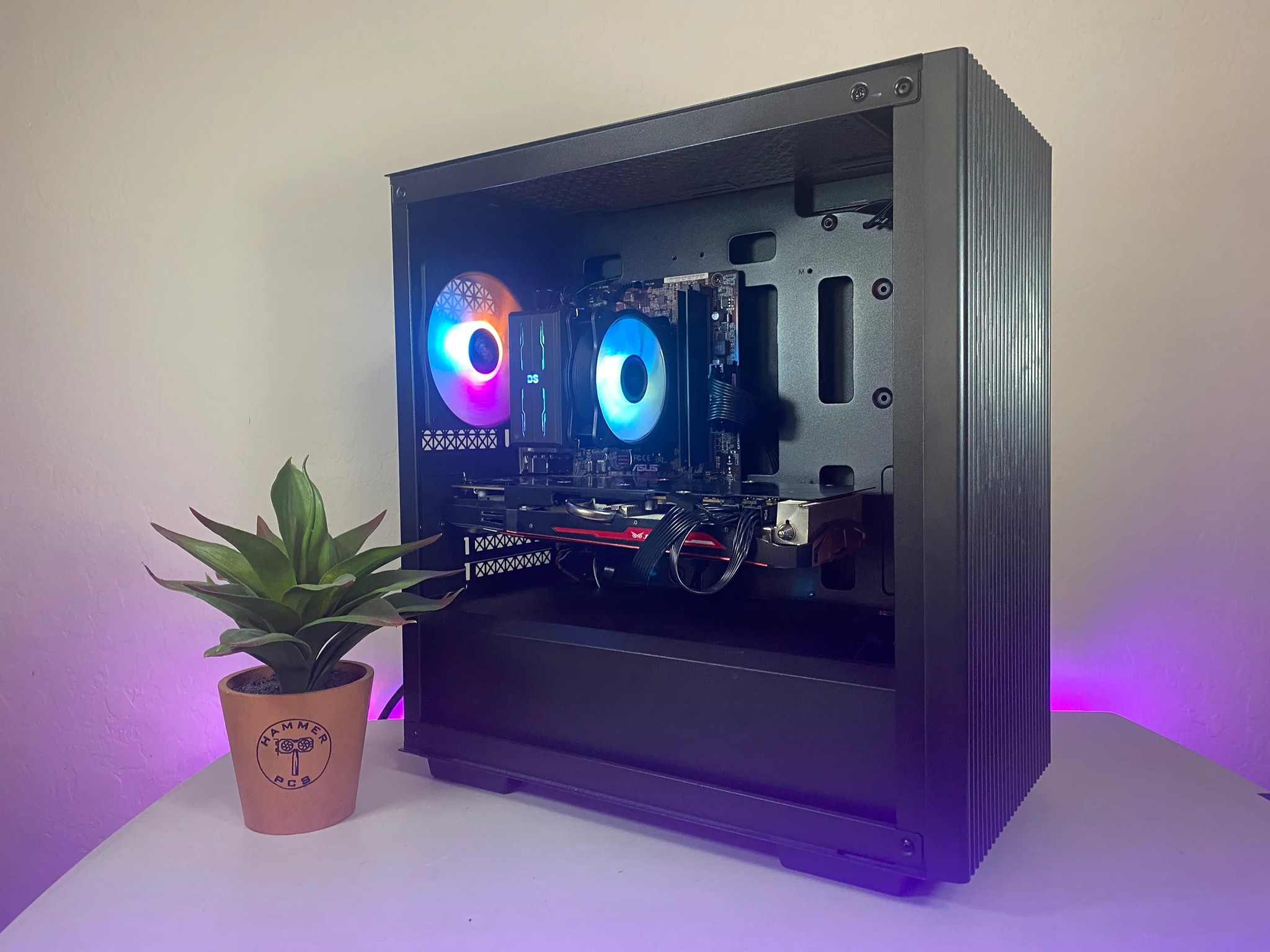 👾 Custom Built intel i5/AMD Radeon Budget RGB Gaming PC Computer 👾 | Minecraft, Valorant, and more