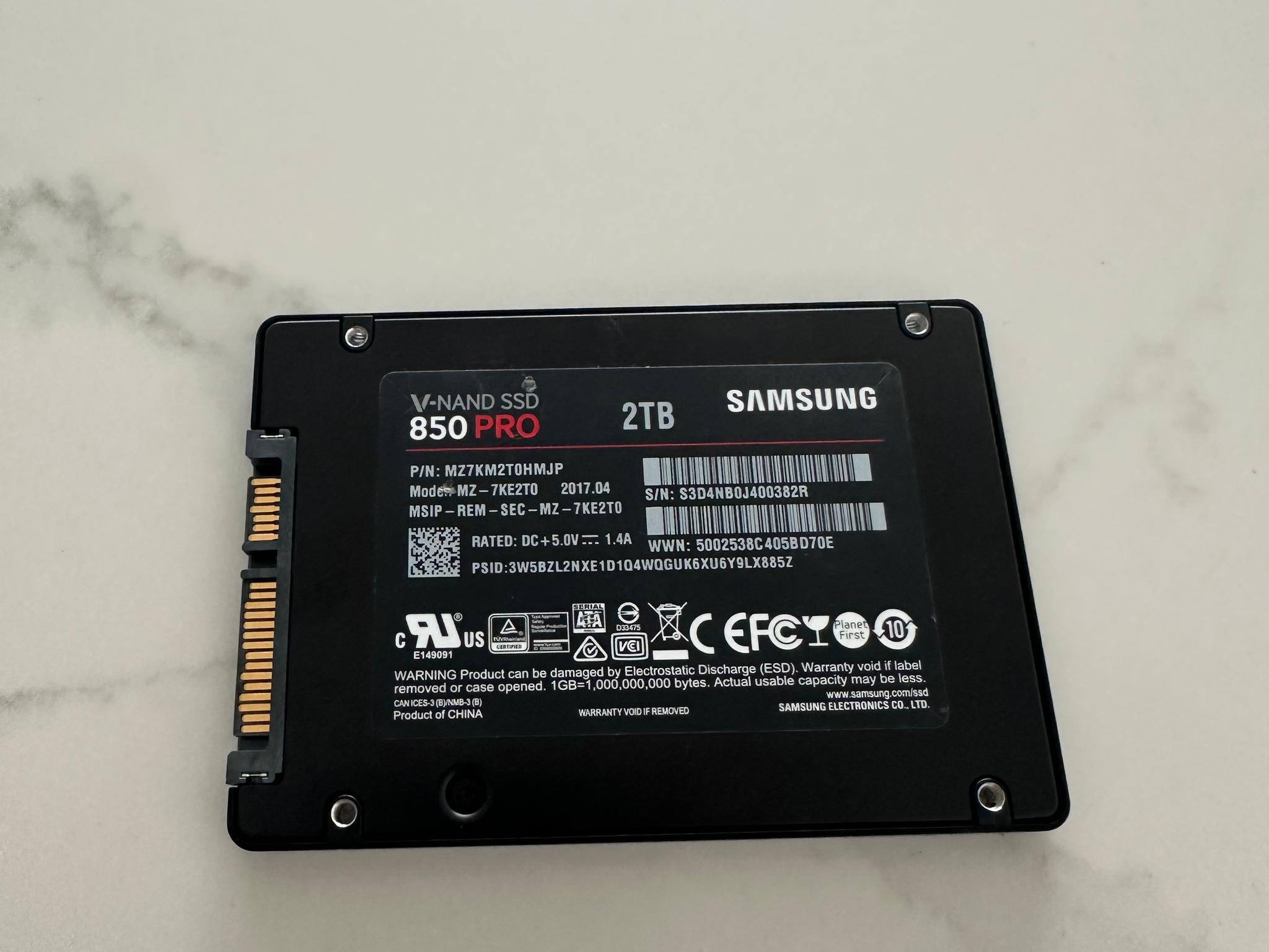 Samsung 850 PRO 2TB 2.5" SATA SSD