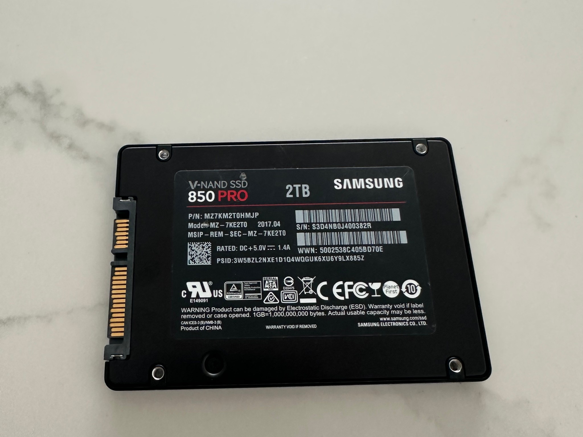 Samsung 850 PRO 2TB 2.5" SATA SSD